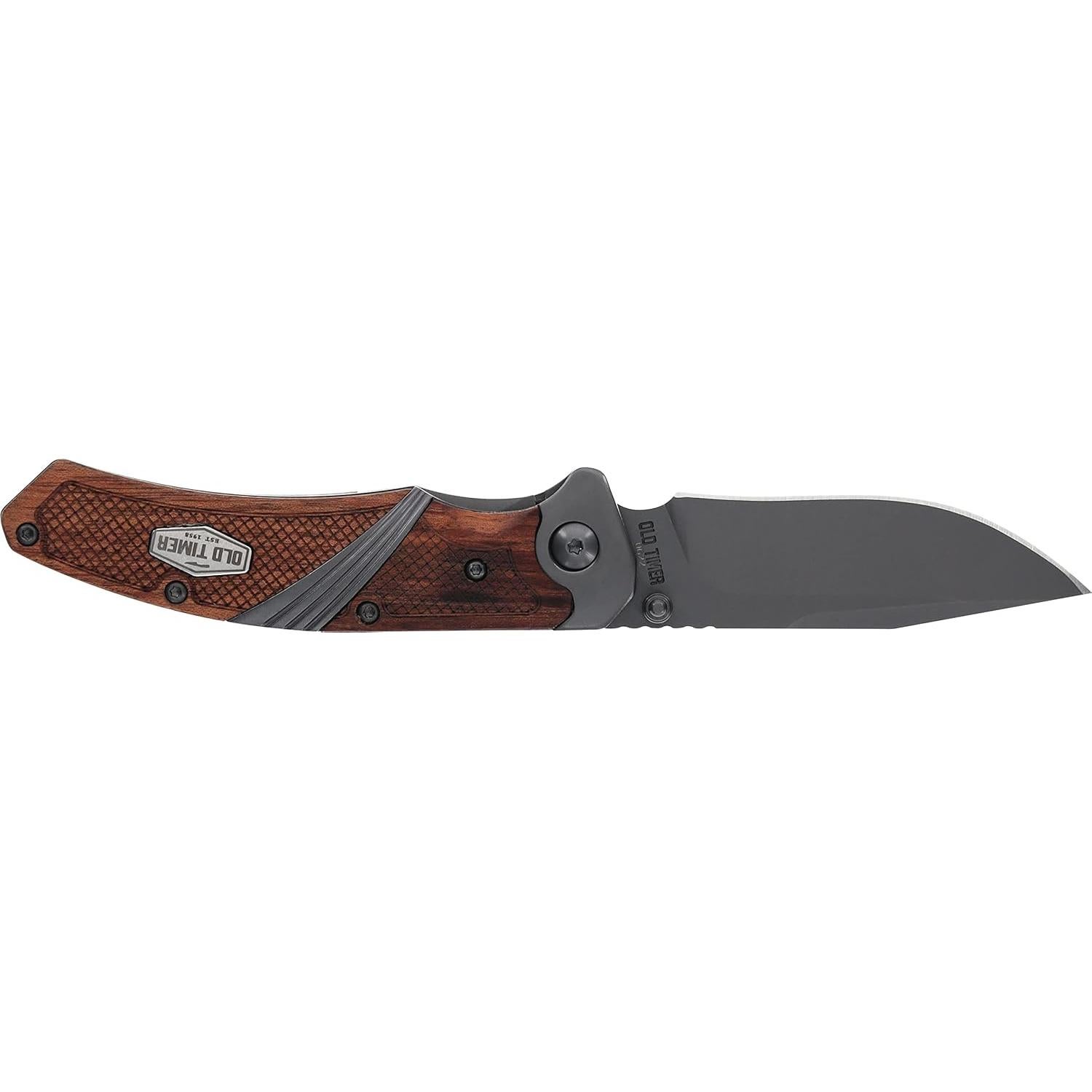 Cuchillo Plegable Old Timer OT Wood 17.78cm Acero Inoxidable