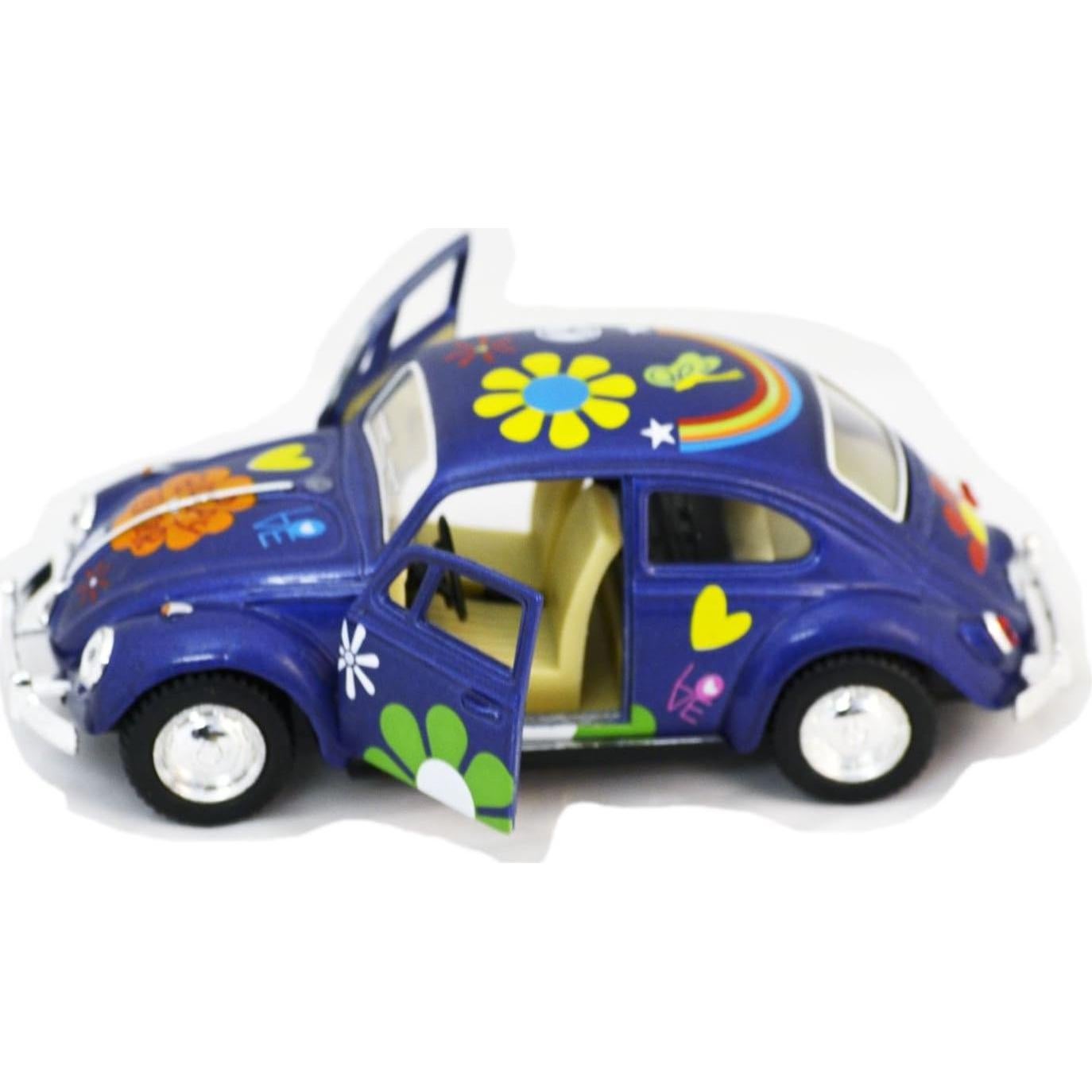 Modelo Volkswagen Beetle 1967 KiNSMART 1:32 Metal Fundido