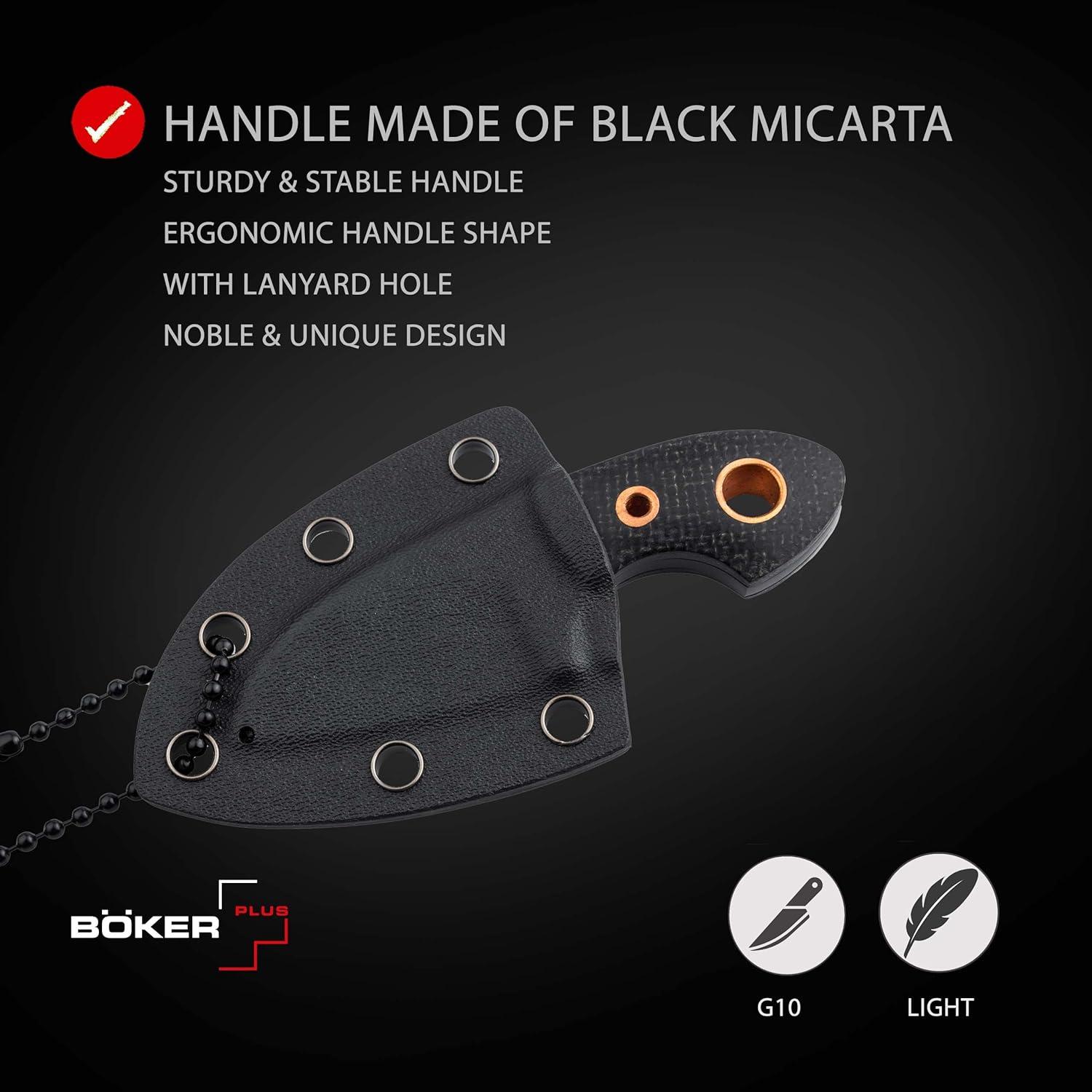 Cuchillo EDC BÖKER PLUS Gnome Negro D2 con Funda Kydex