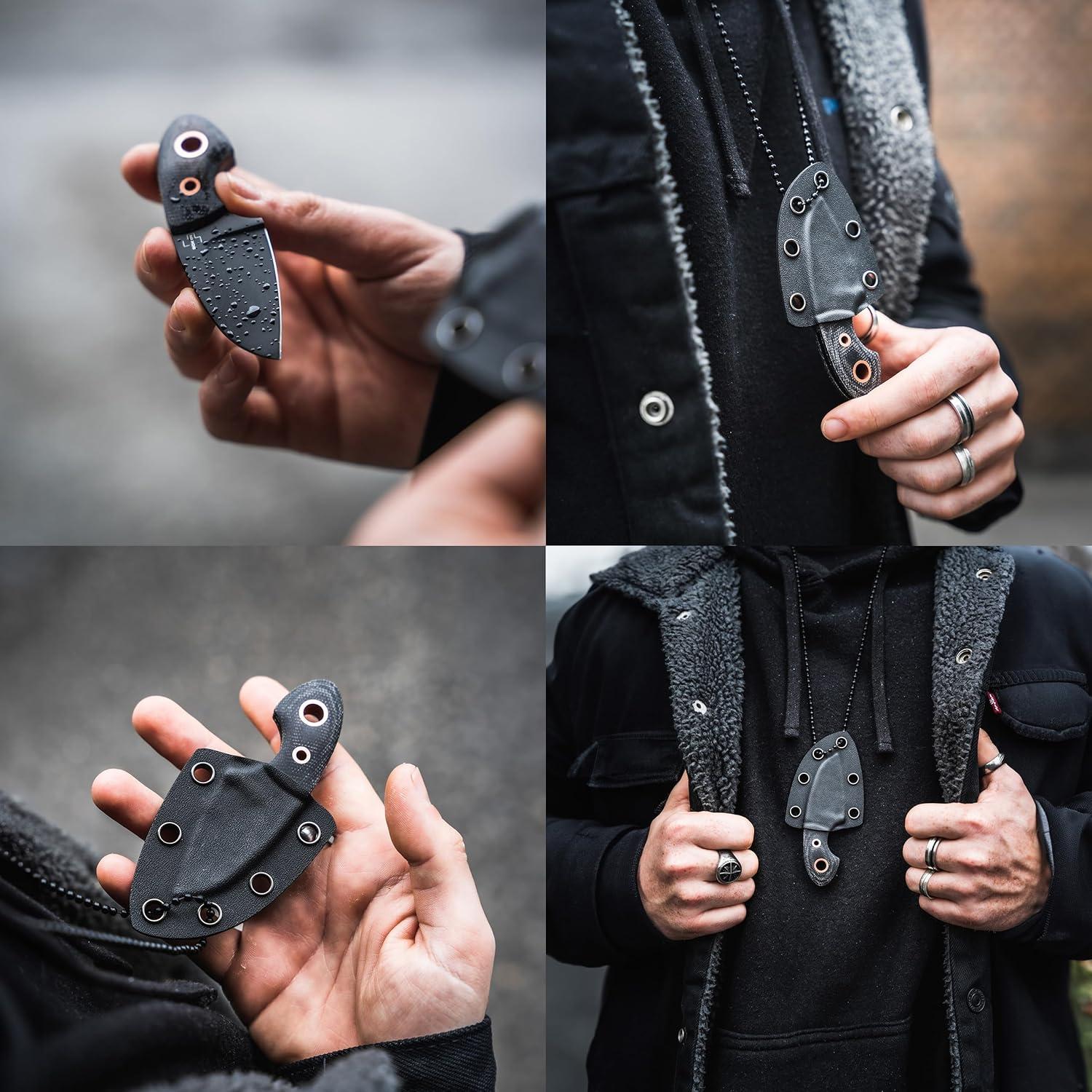 Cuchillo EDC BÖKER PLUS Gnome Negro D2 con Funda Kydex