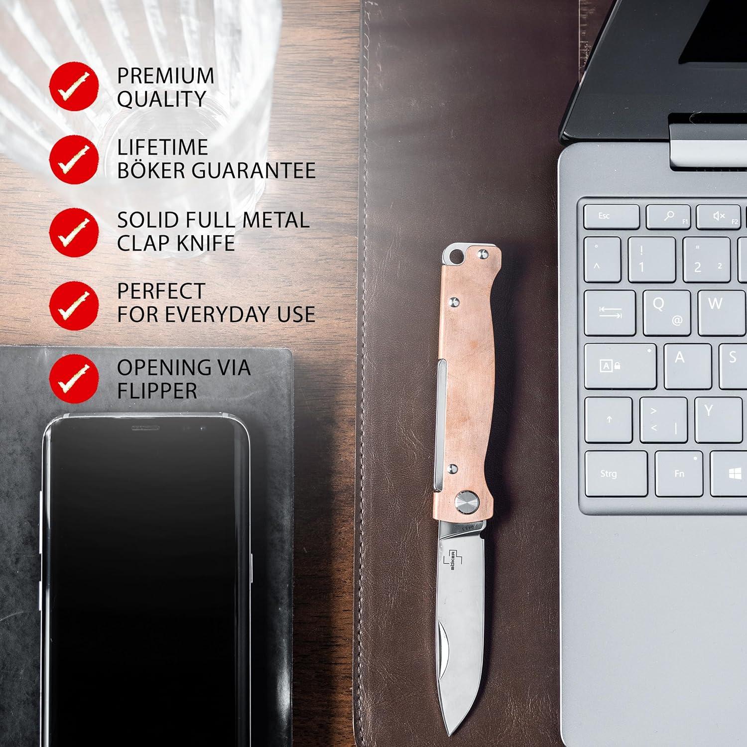 Cuchillo de Bolsillo BÖKER PLUS Atlas Copper EDC 16.51 cm