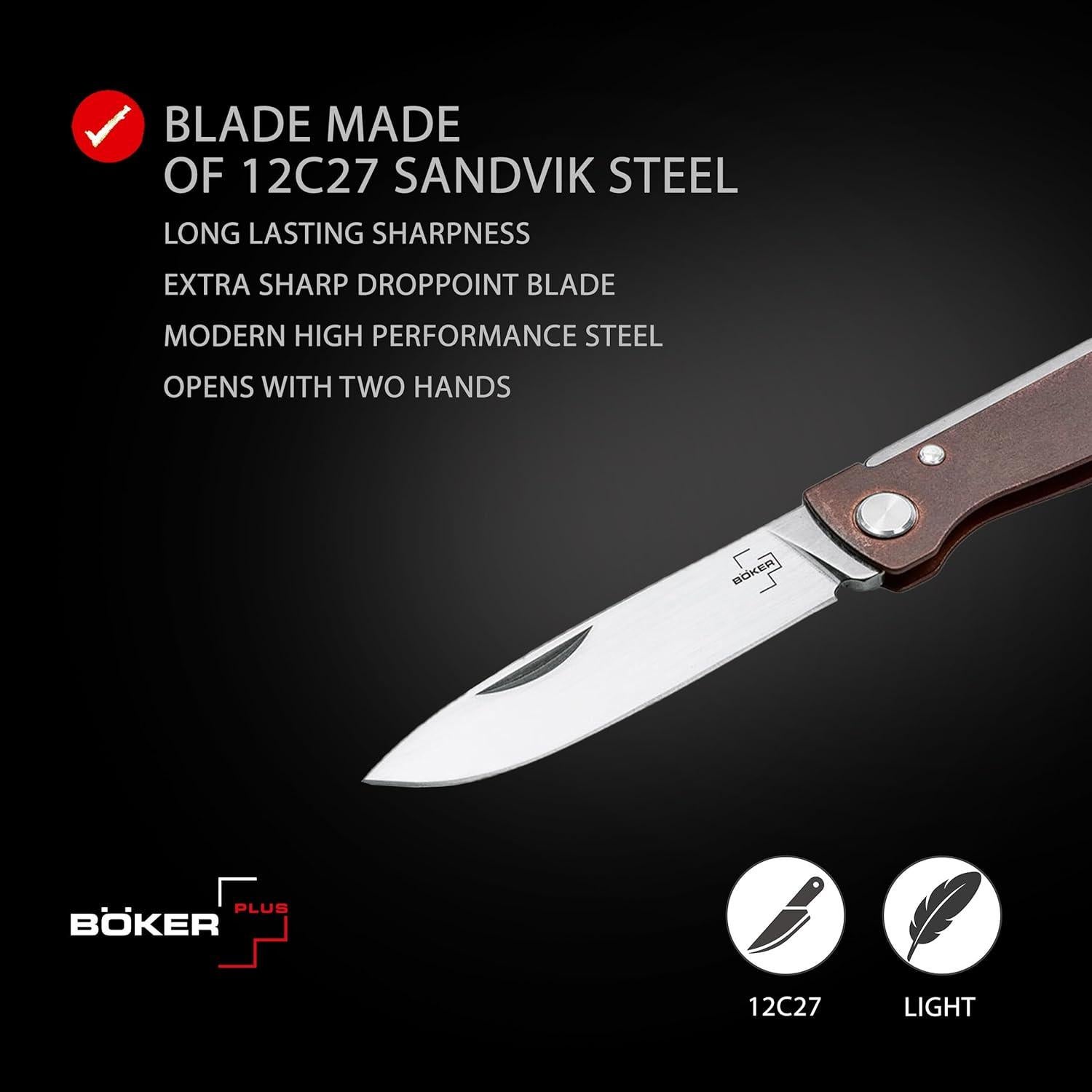 Cuchillo de Bolsillo BÖKER PLUS Atlas Copper EDC 16.51 cm