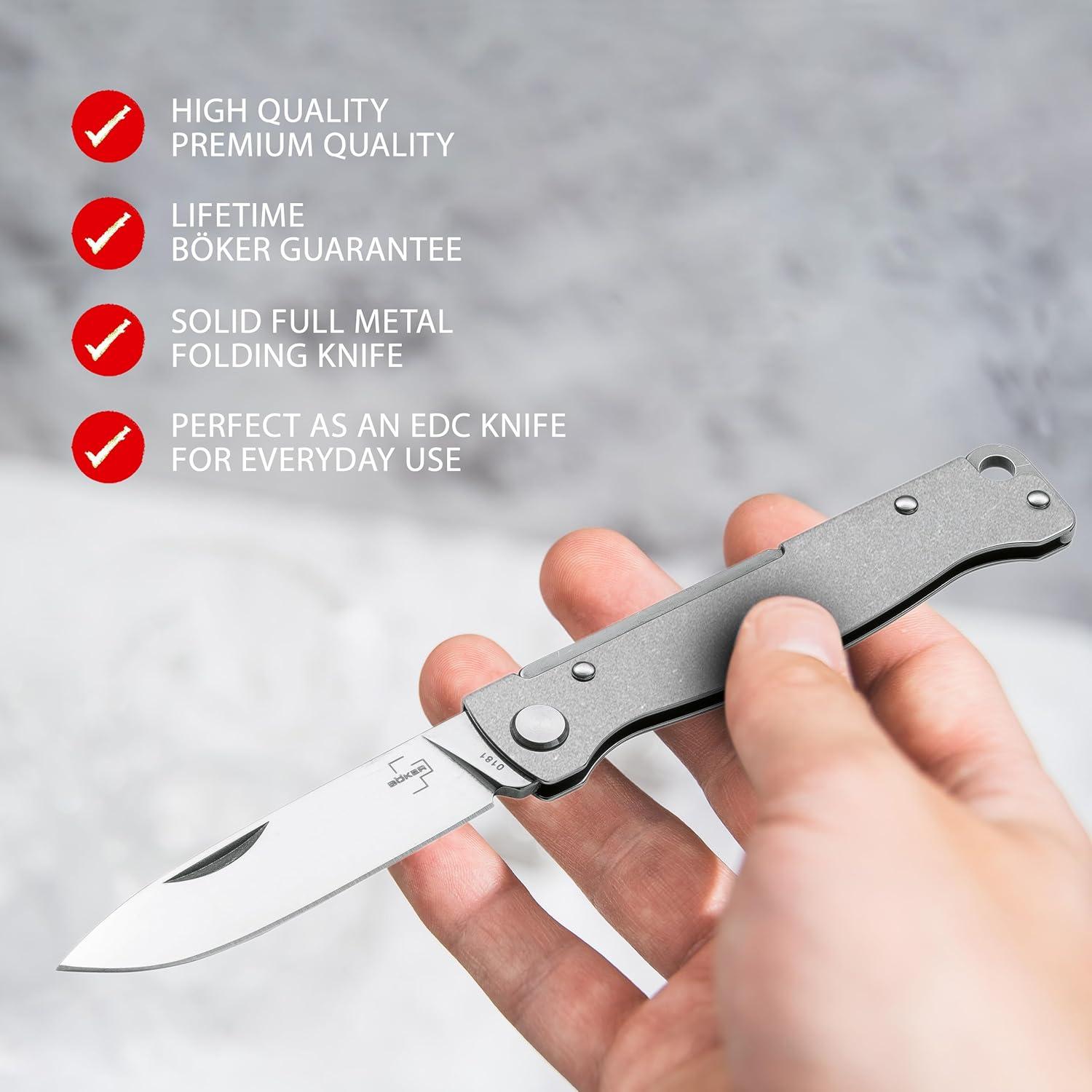 Cuchillo Plegable BÖKER PLUS Atlas Backlock D2 16.8 cm