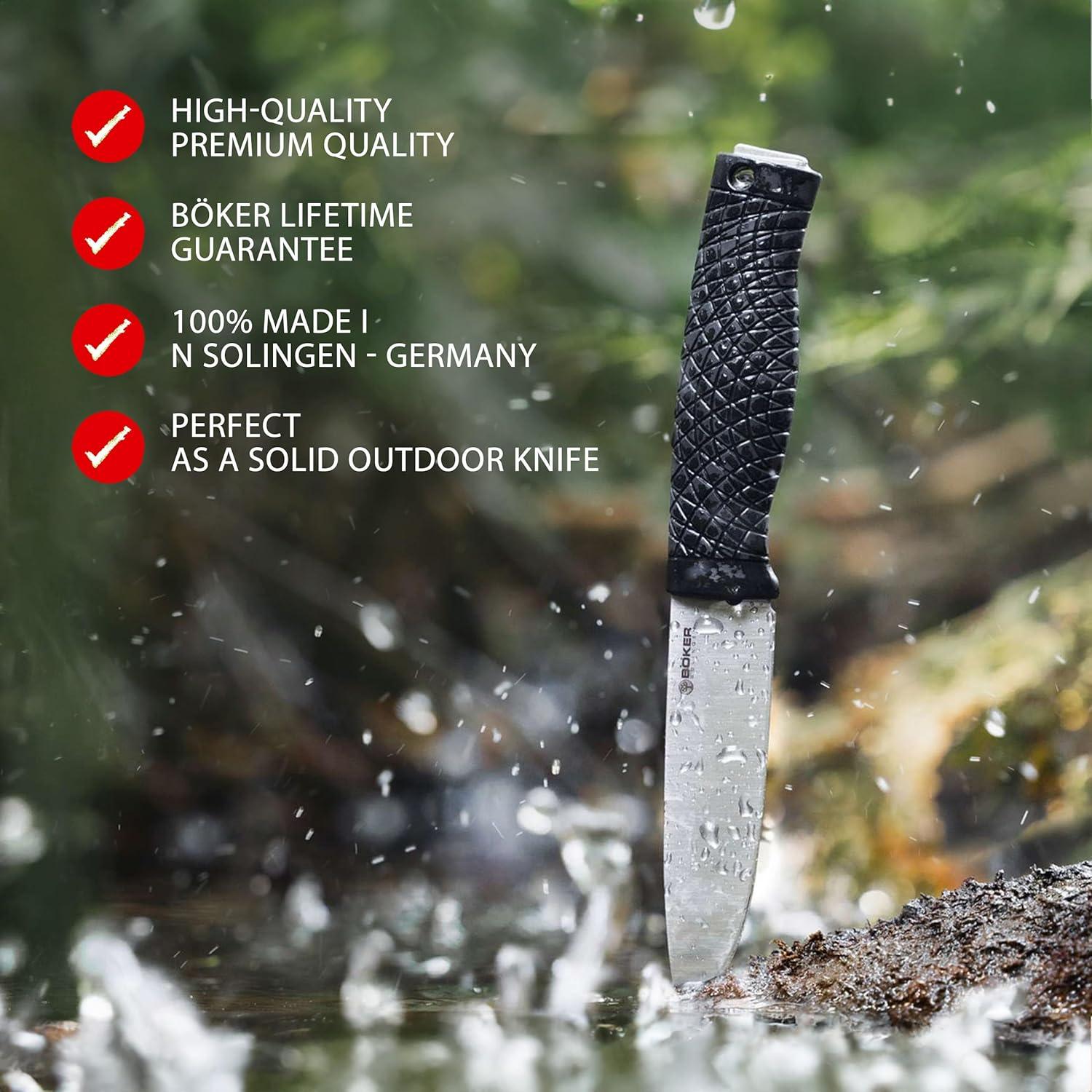 Cuchillo de Supervivencia Boker Bronco CPM-3V 11.3cm con Funda