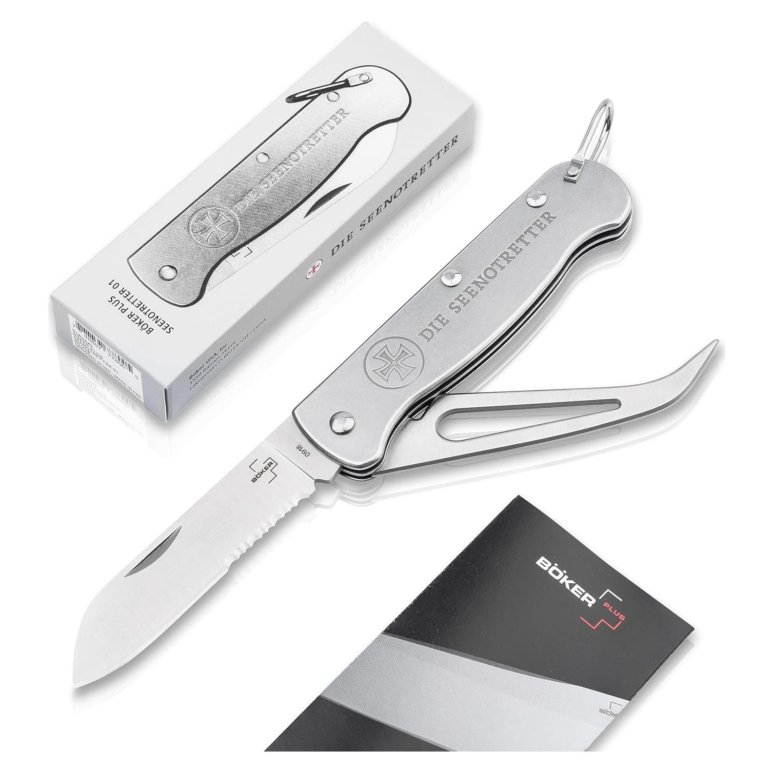 Cuchillo de Aparejo BÖKER PLUS Seenotretter 01 Acero Inoxidable