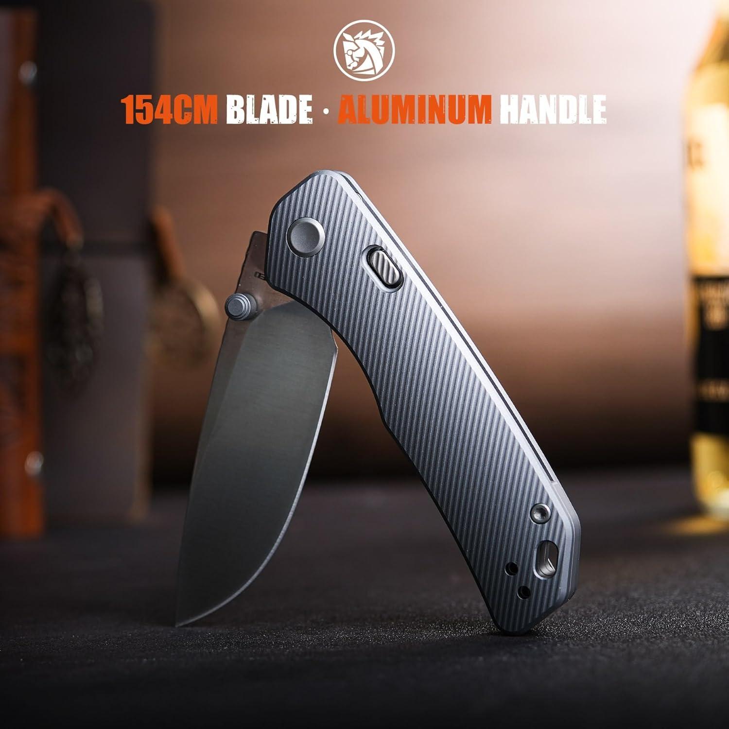 Cuchillo de bolsillo Vosteed Marten 7.57 cm 154CM Plegable