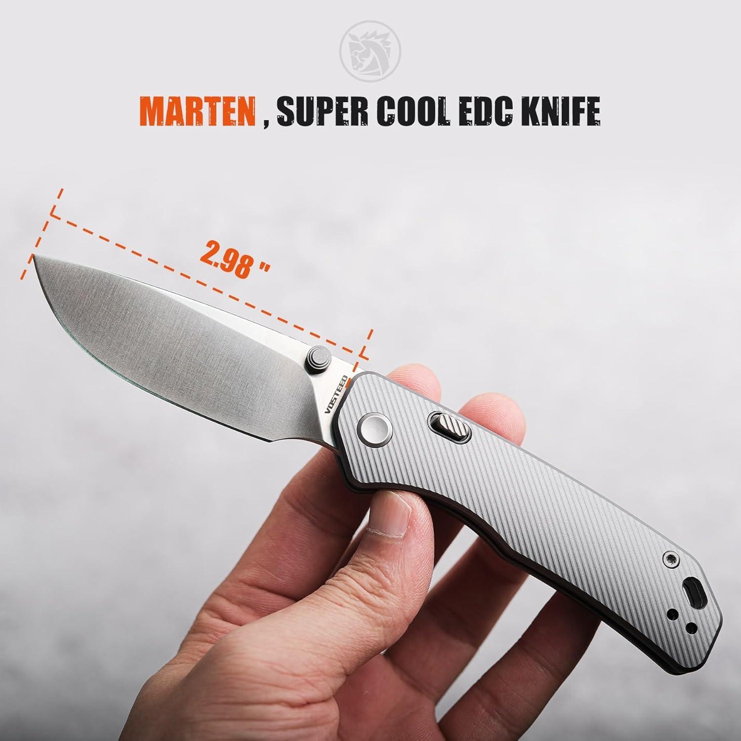 Cuchillo de bolsillo Vosteed Marten 7.57 cm 154CM Plegable