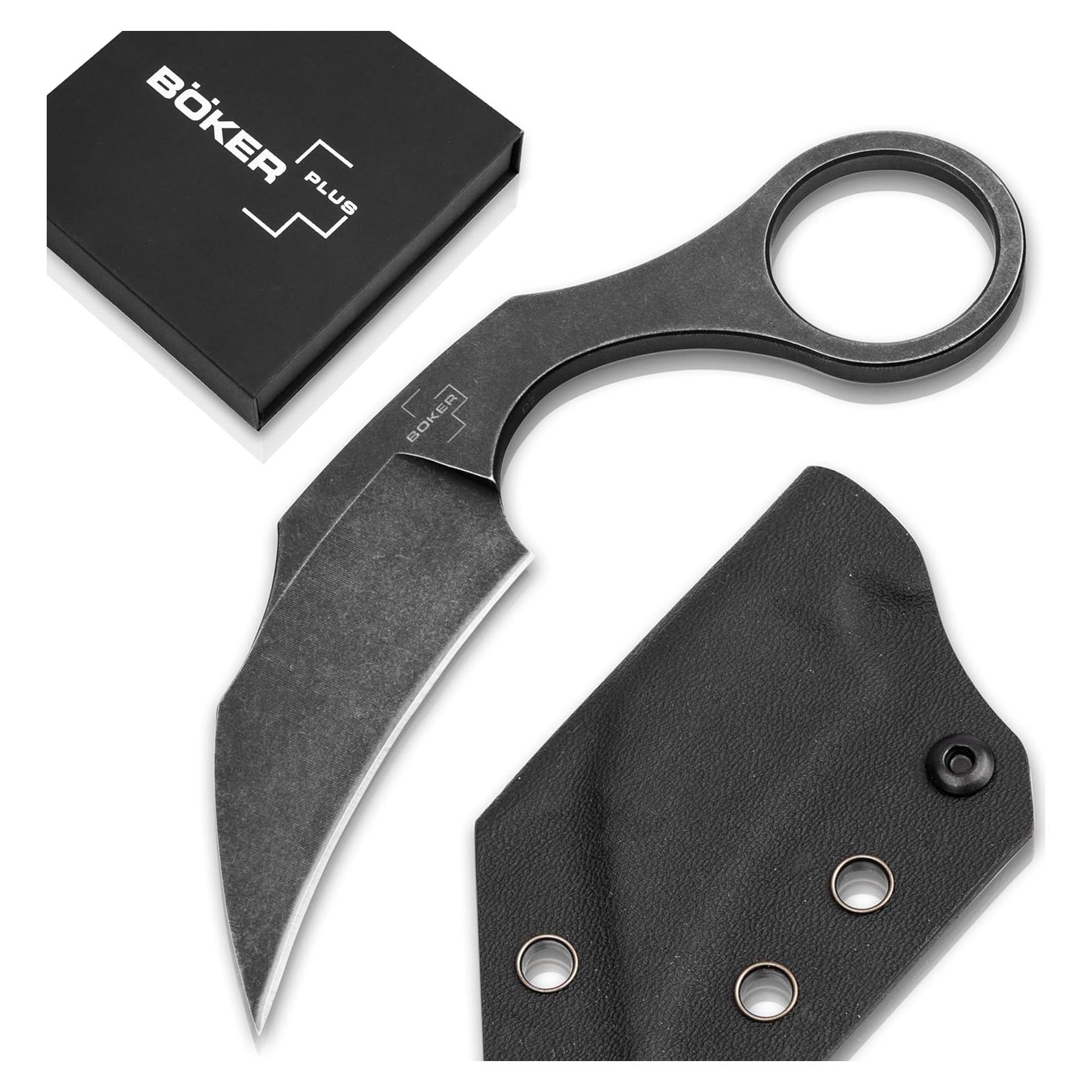Cuchillo de Hoja Fija Boker Plus Bad Moon D2 con Funda Kydex