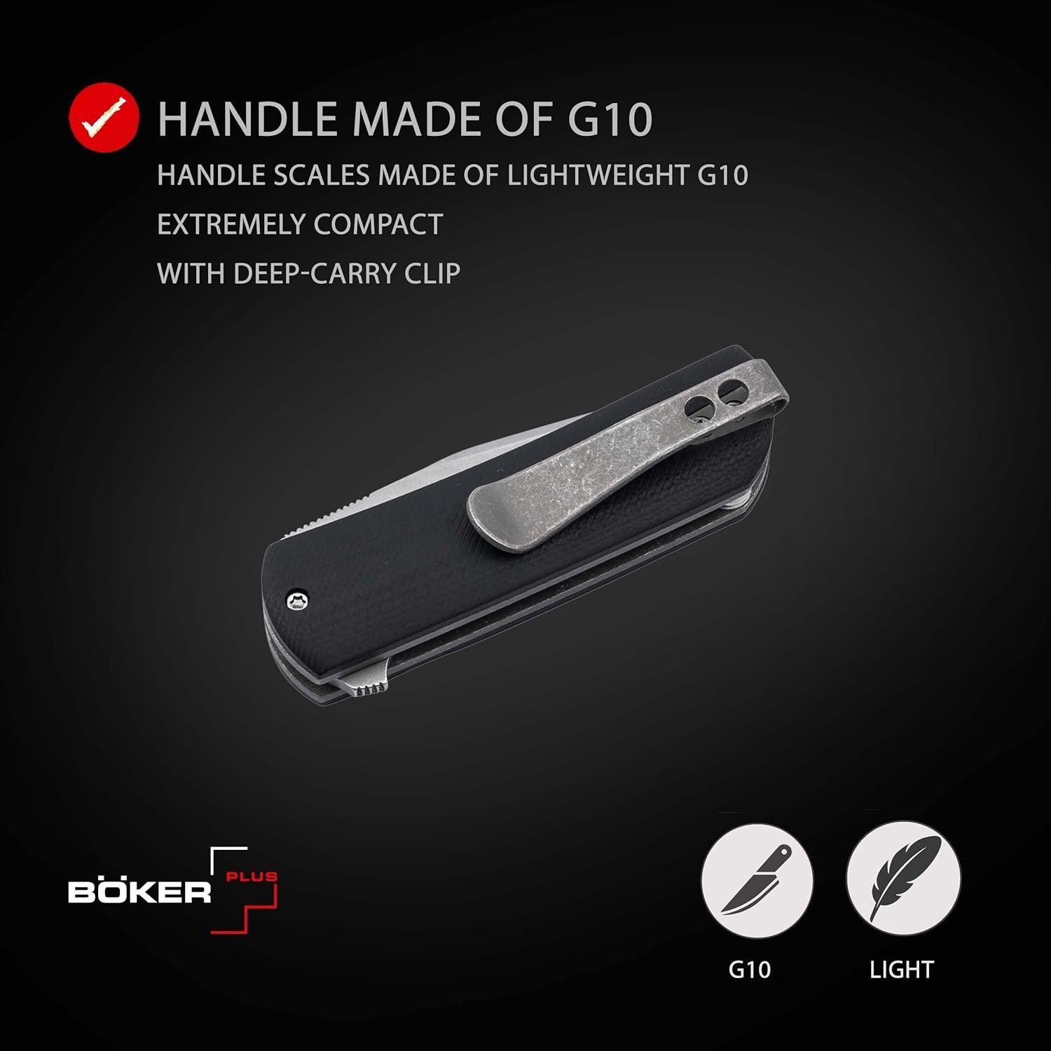 Cuchillo Plegable BÖKER PLUS Urban Trapper Stubby EDC 50mm