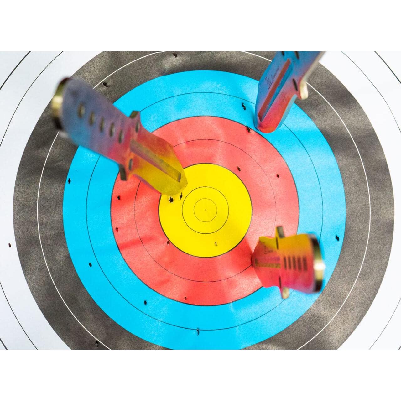 Cuchillos de Lanzamiento BOKER Magnum Ziel II - 33.9 cm, Acero Inoxidable 420, Juego de 3 con Funda