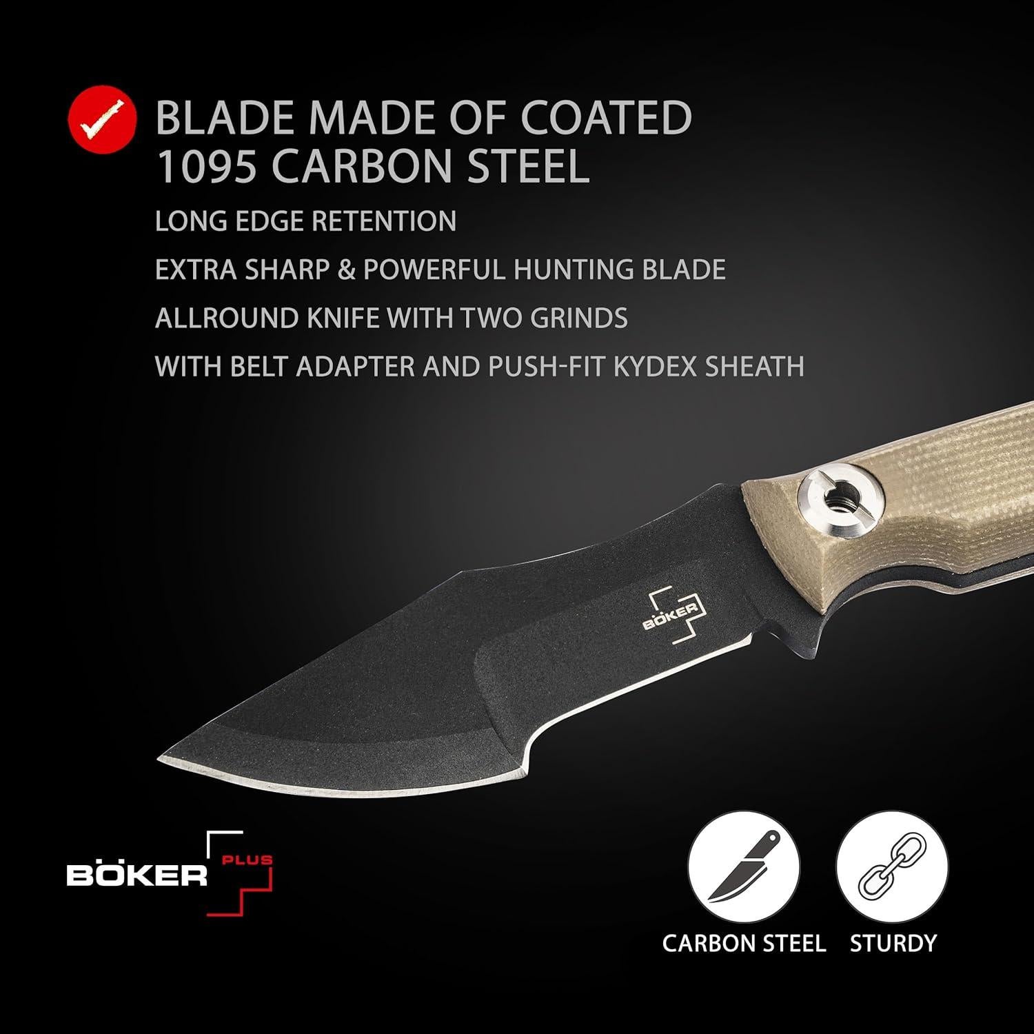 Cuchillo EDC BÖKER PLUS Micro Tracker 2.0 - Hoja 9 cm - Funda Kydex