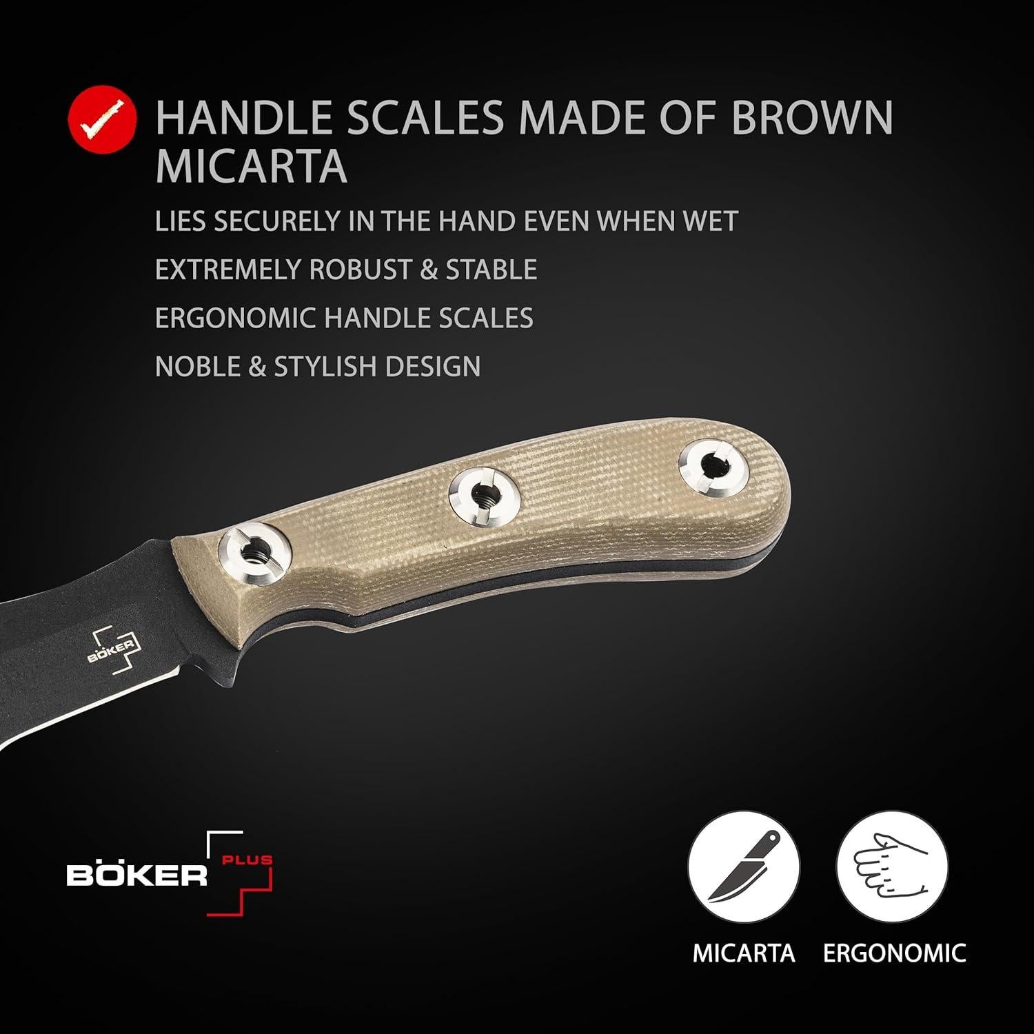 Cuchillo EDC BÖKER PLUS Micro Tracker 2.0 - Hoja 9 cm - Funda Kydex