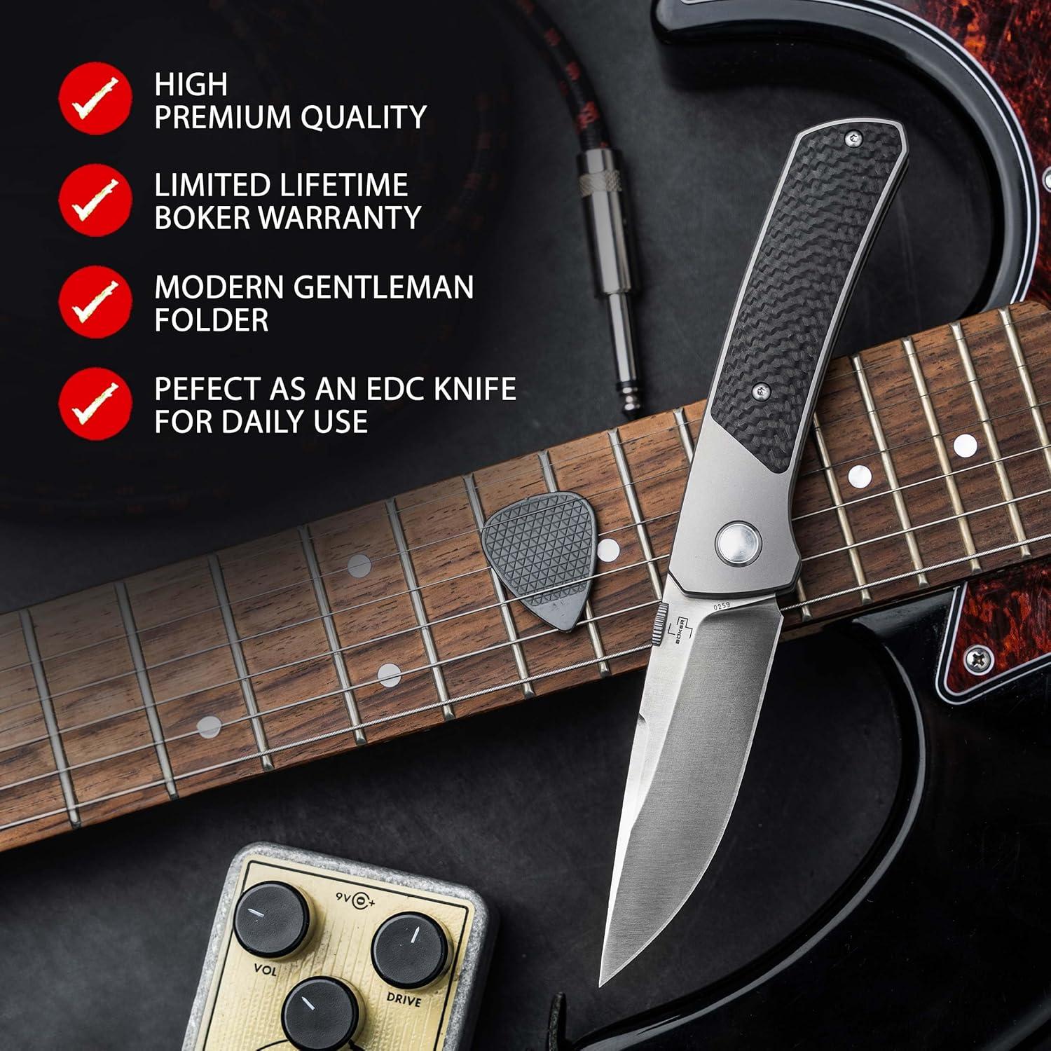 Cuchillo Plegable BÖKER PLUS Conductor EDC S35VN 8.51 cm