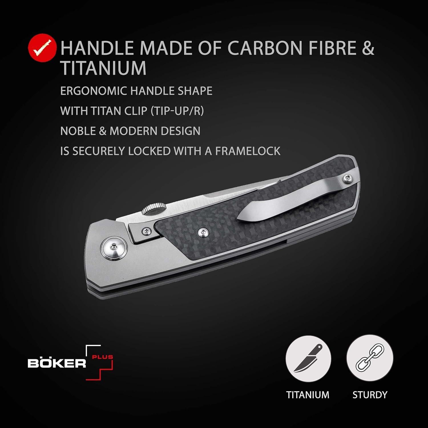 Cuchillo Plegable BÖKER PLUS Conductor EDC S35VN 8.51 cm