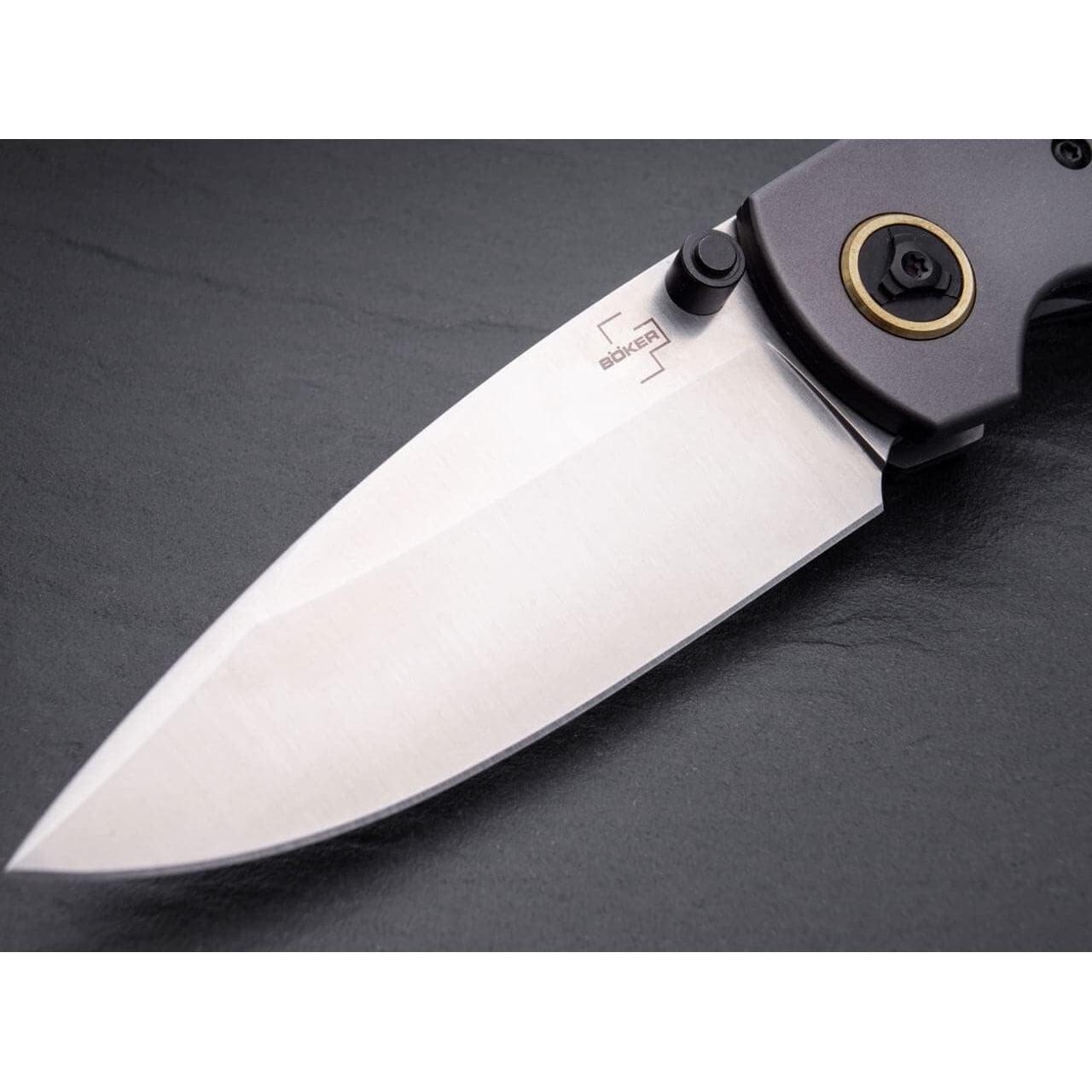 Cuchillo Plegable BÖKER PLUS Gulu Pro Marble Titanio 19.2cm