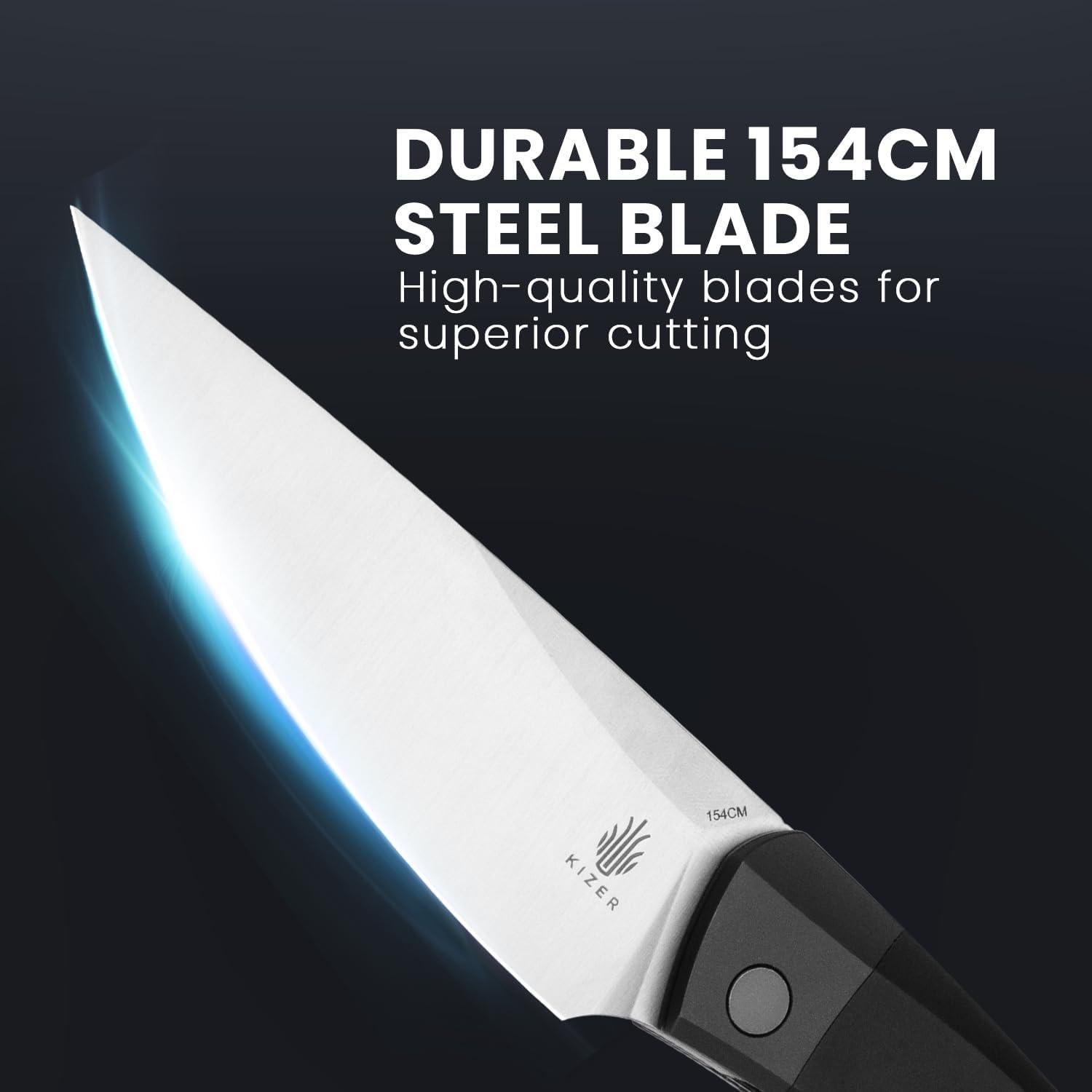 Cuchillo Plegable Kizer Momo 10.65 cm Acero 154CM Aluminio