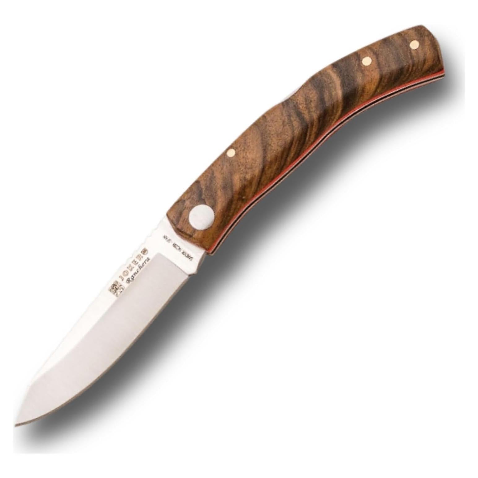 Cuchillo Joker RANCHERA NN154, Mango de Nogal, Hoja 8 cm