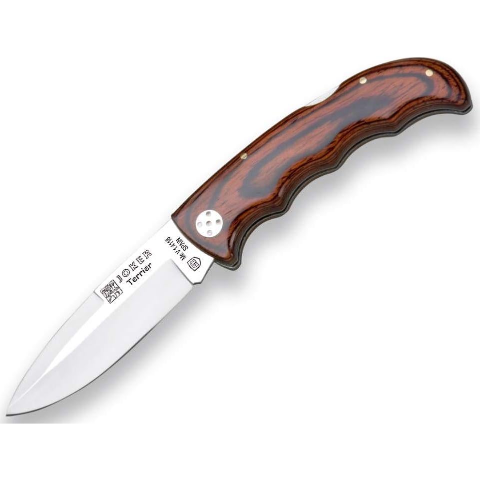 Hunting Pocket Folding Knife Terrier NR20, red Stamina Handle and Blade 3.54 inches MOVA, Fishing Tool, Hunting, Camping and Hiking