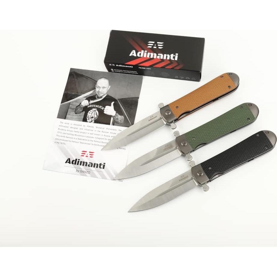 Cuchillo Plegable Firebird Samson-BR G10 Acero D2 Marrón