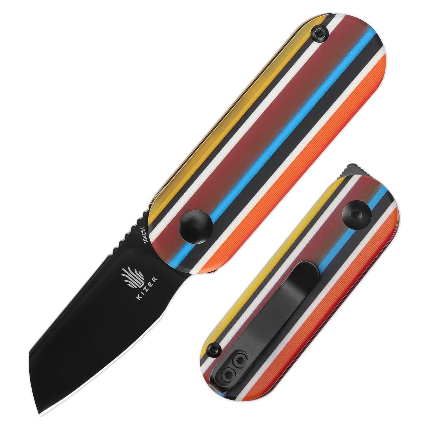 Cuchillo de bolsillo Kizer Mini Bay G10 154CM 48mm EDC