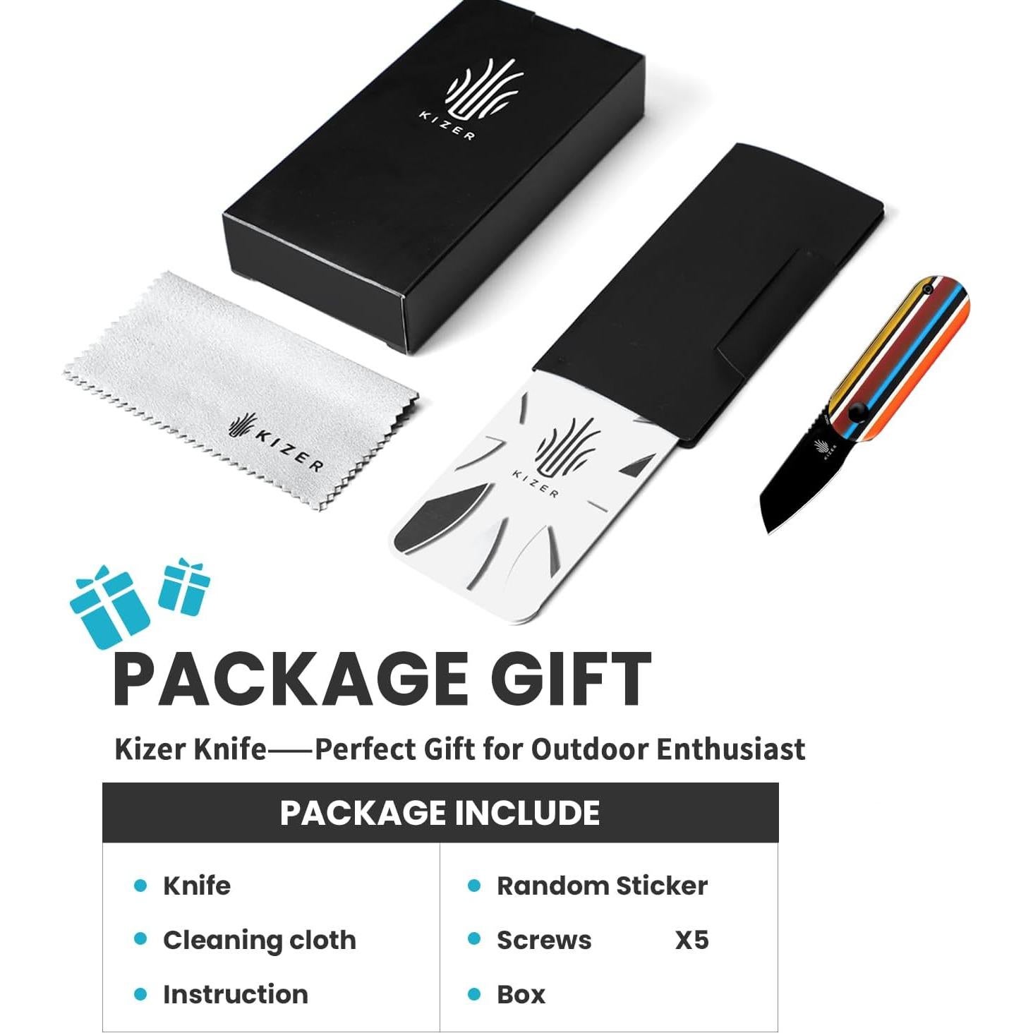 Cuchillo de bolsillo Kizer Mini Bay G10 154CM 48mm EDC