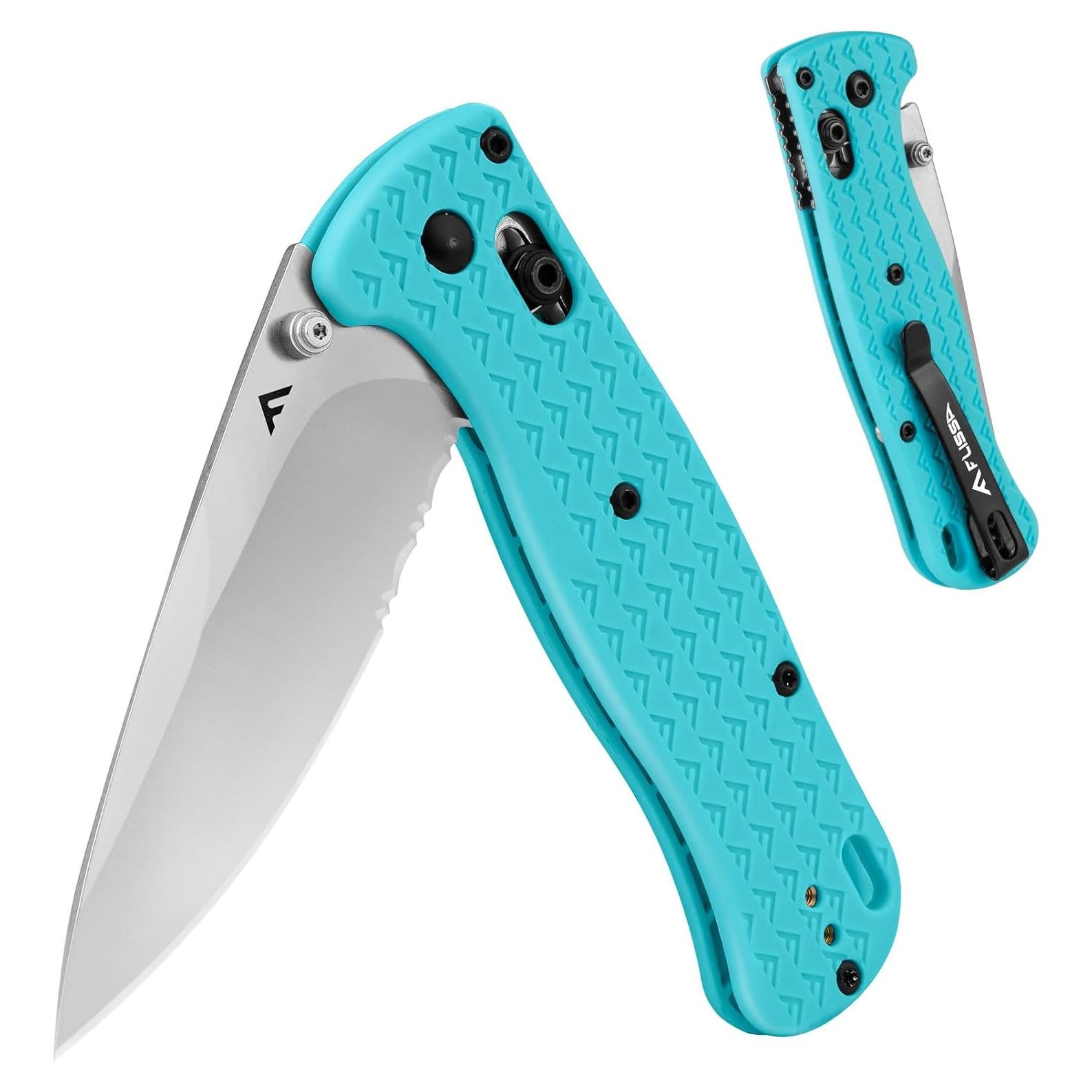 Cuchillo Plegable FLISSA EDC Azul 11.43 cm Acero AUS-8