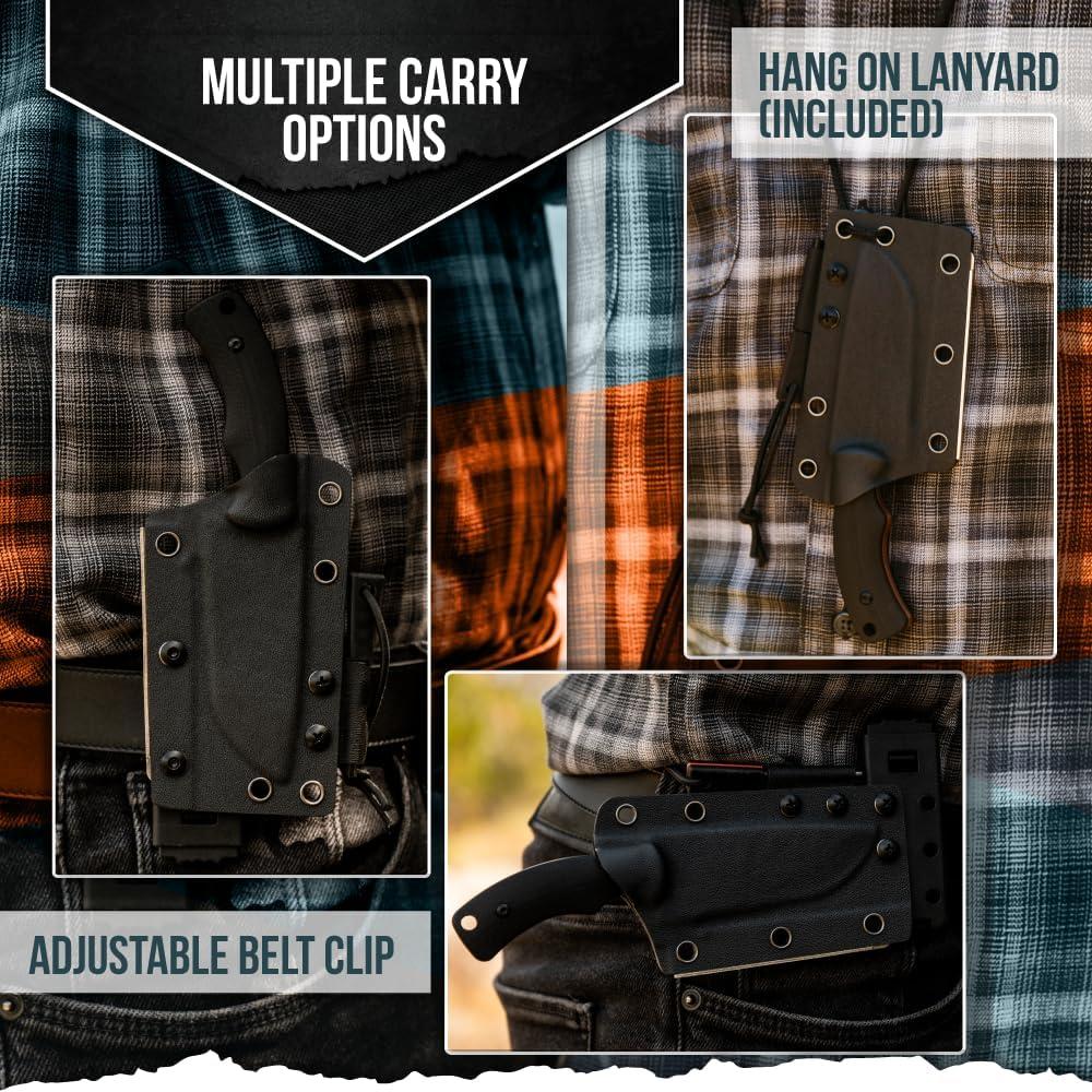 Cuchillo de Supervivencia Holtzman's Gorilla 17.27 cm Negro