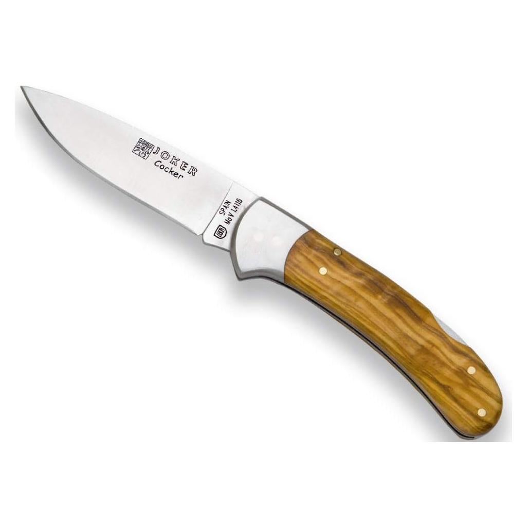 Cuchillo Plegable Joker Cocker 9 cm Acero Inoxidable Olivo