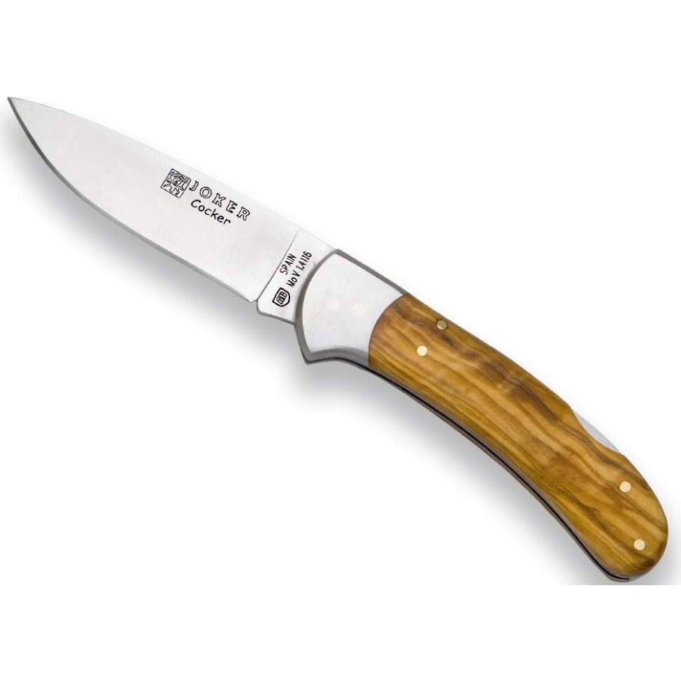 Cuchillo Plegable Joker Cocker 9 cm Acero Inoxidable Olivo