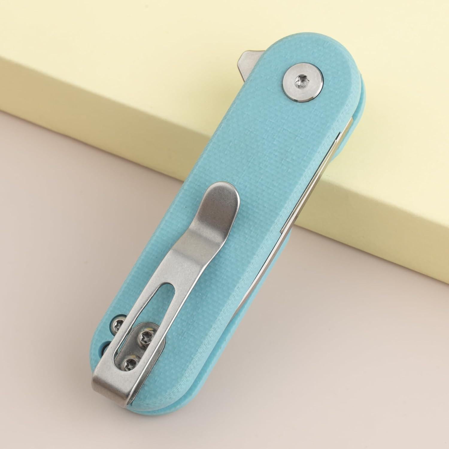 Cuchillo Plegable OLITANS G048 D2 4.9cm Mango G10 Azul