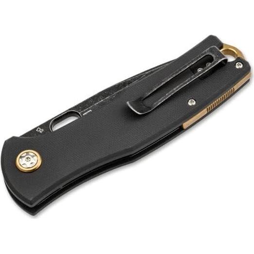 Cuchillo Boker Plus Fieldfolder D2 8.51 cm Linerlock G10 Negro
