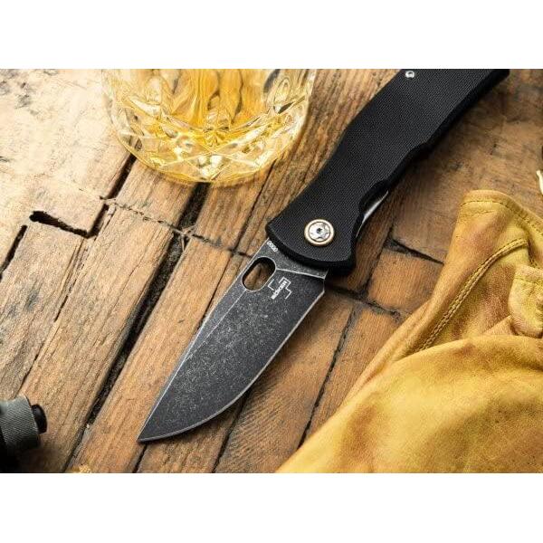 Cuchillo Boker Plus Fieldfolder D2 8.51 cm Linerlock G10 Negro