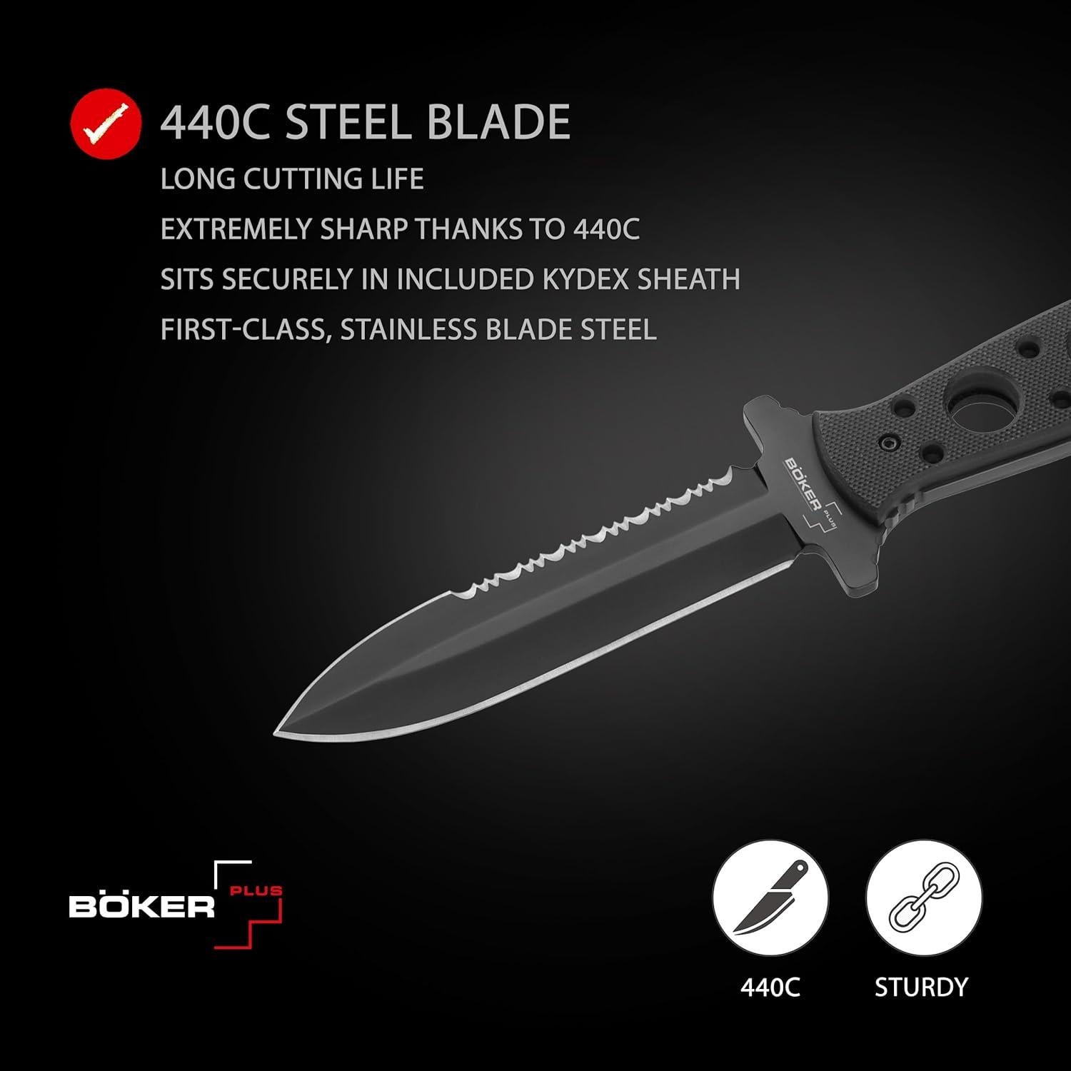 Cuchillo Boker Plus Steelmariner 20.32 cm Acero Inoxidable