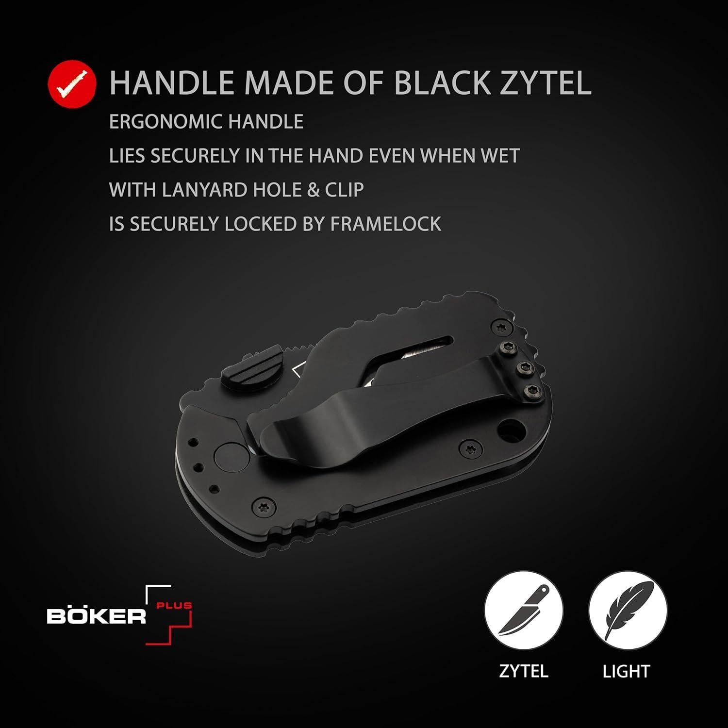 Cuchillo de Rescate Boker Plus Rescom 2.0 - Plegable EDC