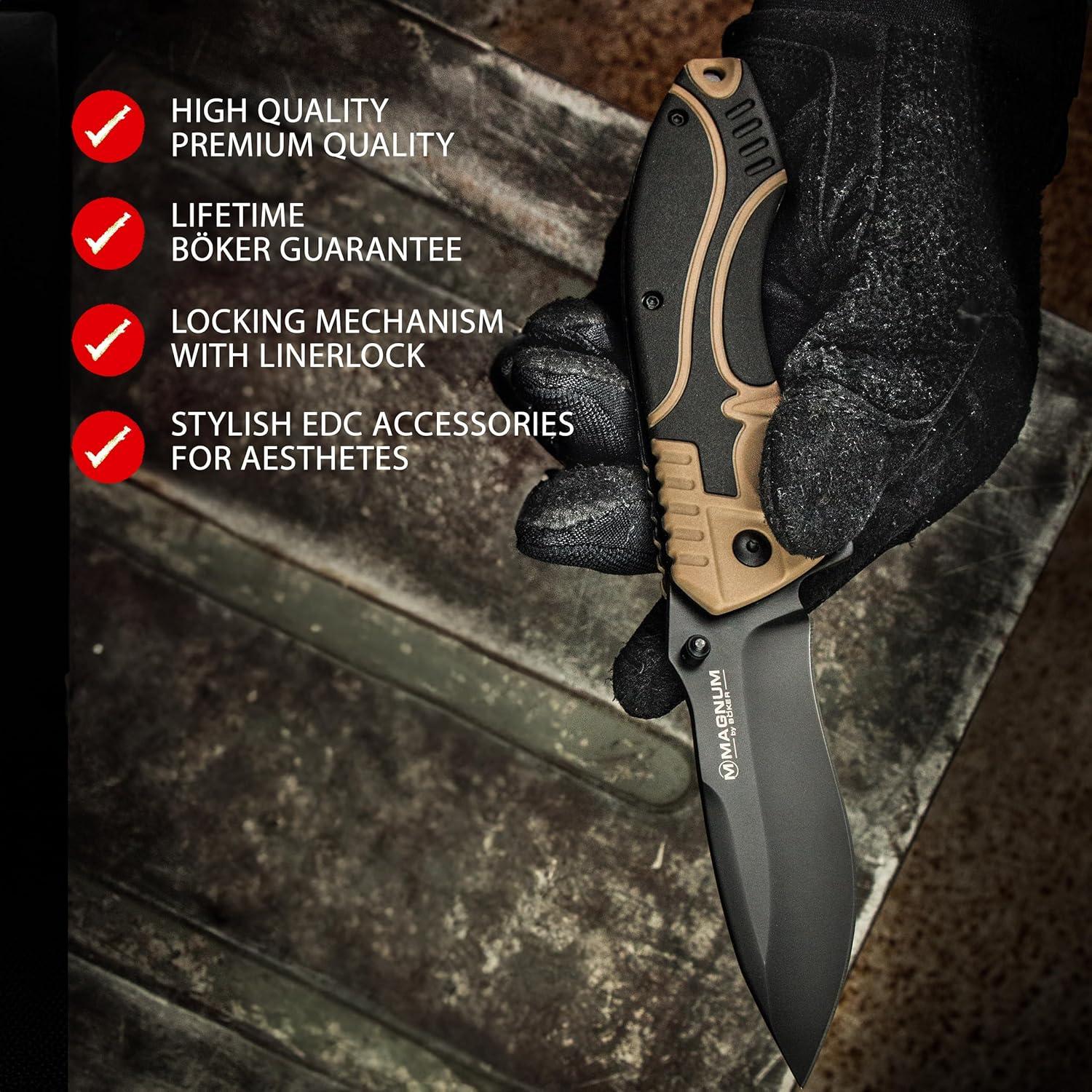 Cuchillo Táctico Magnum Advance Desert Pro 9.5cm Antideslizante