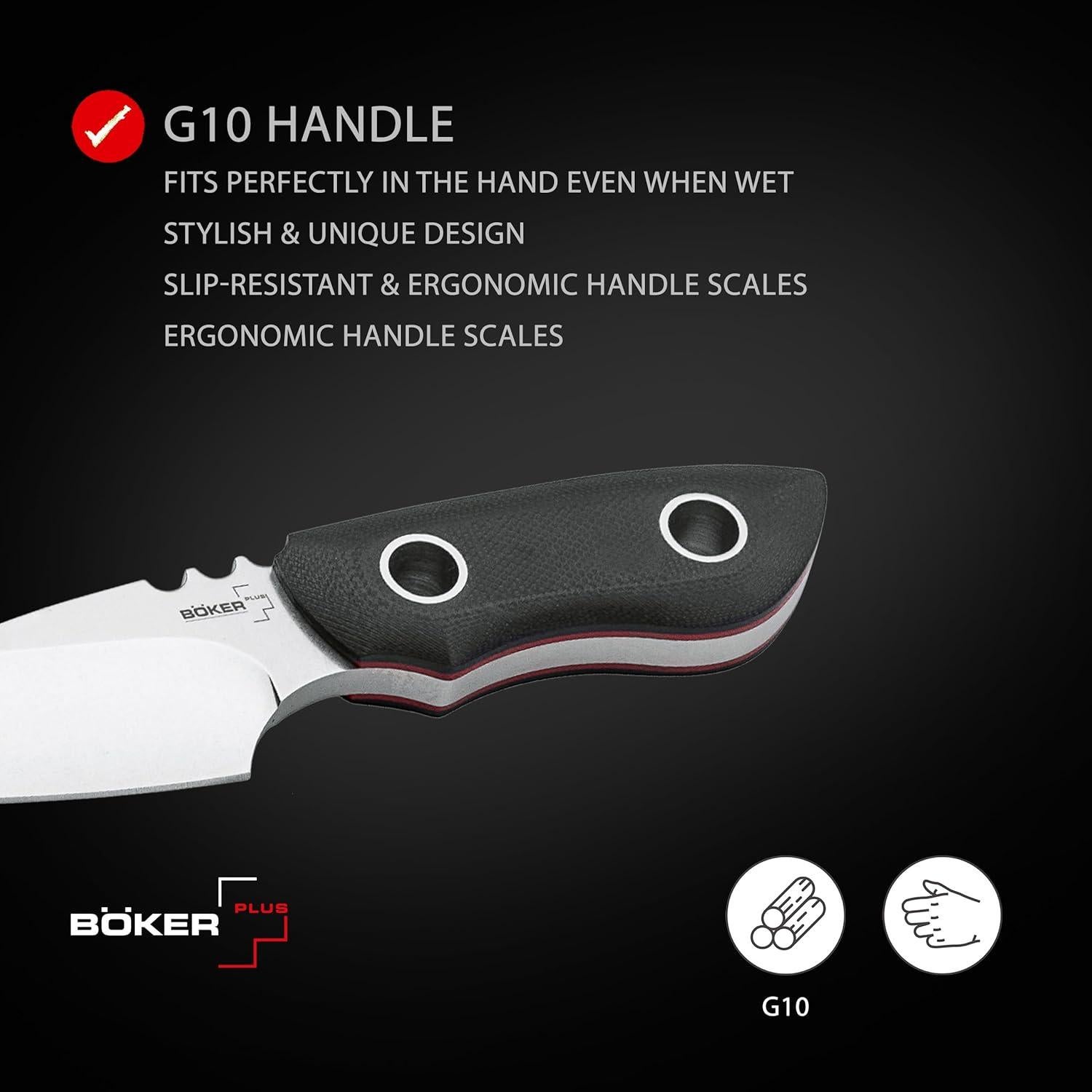 Cuchillo Fijo EDC Boker Plus PryMini Pro D2 con Funda Kydex