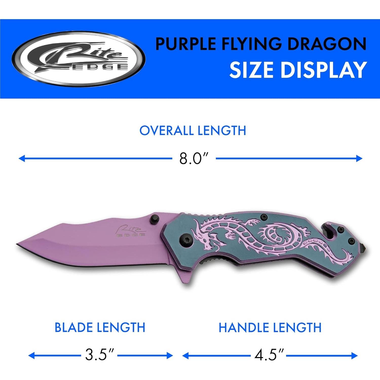 Cuchillo de Rescate Plegable SZCO 20 cm con Rompevidrios