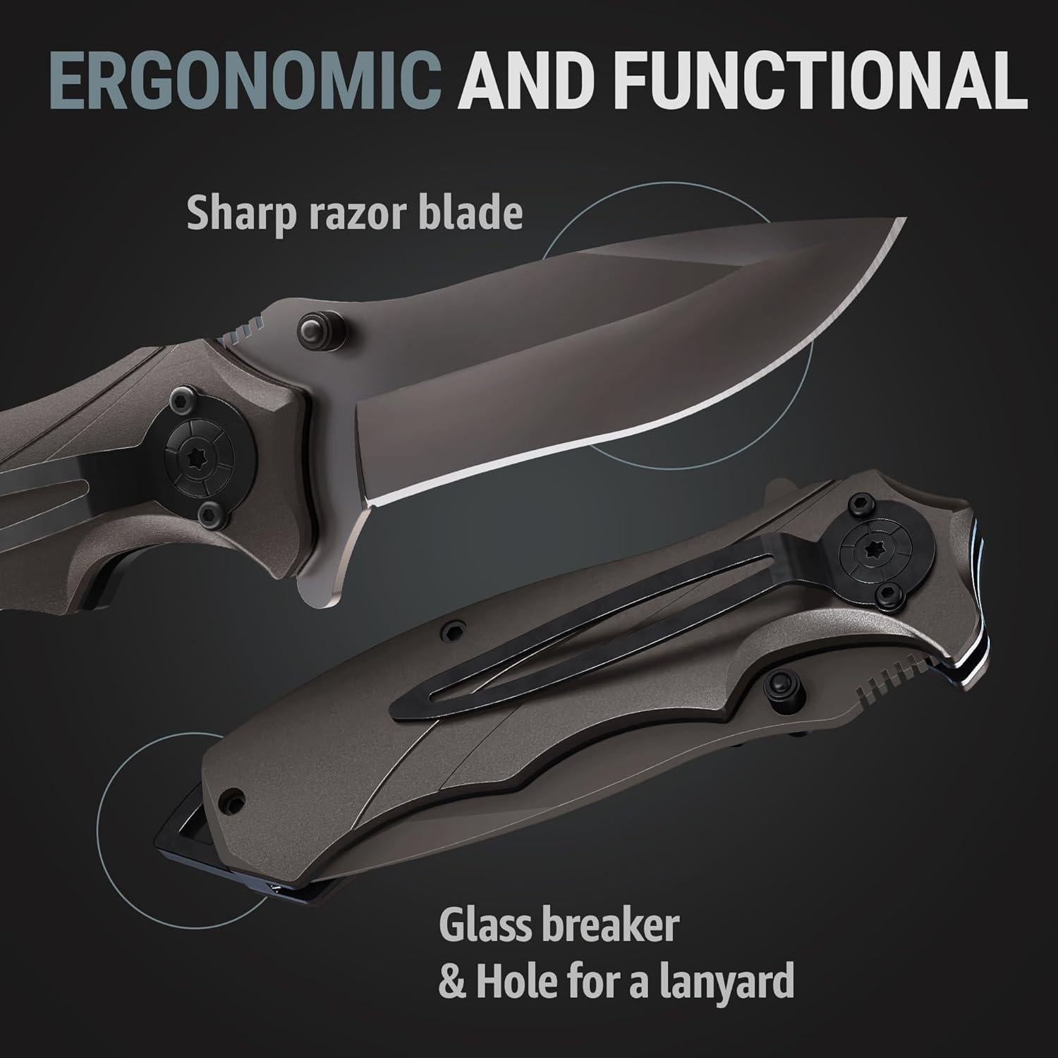 Cuchillo Plegable Grand Way Jack USMC 20.5 cm Acero Inoxidable