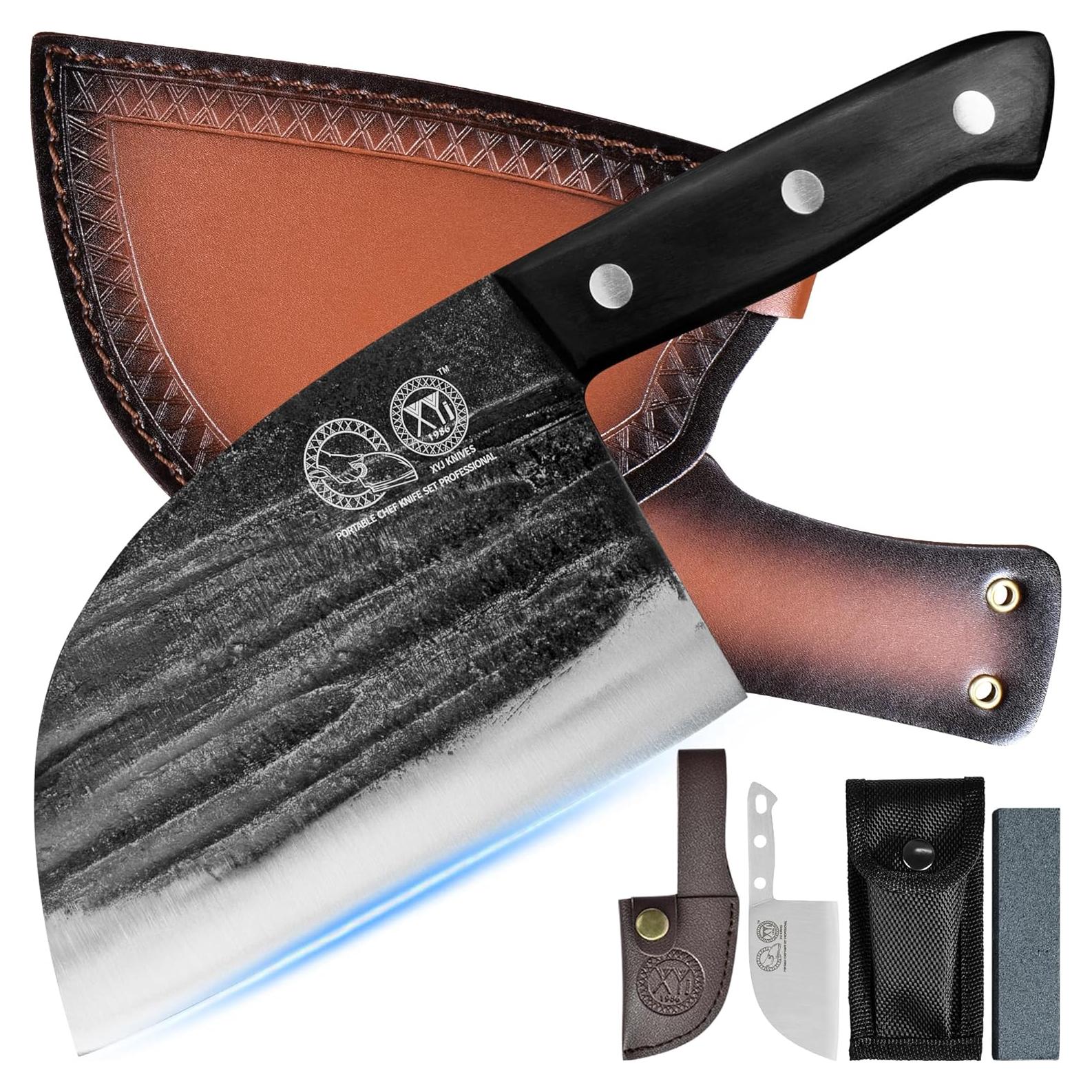 Cuchillo de Chef XYJ 15.24 cm Acero Alto Carbono con Funda