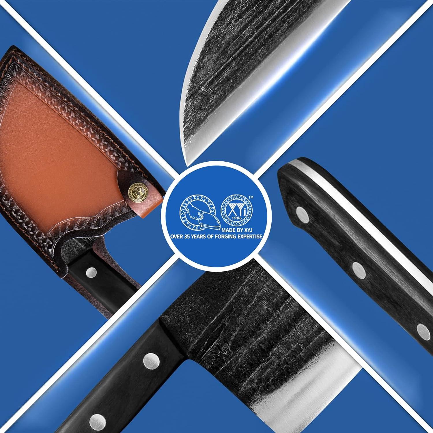 Cuchillo de Chef XYJ 15.24 cm Acero Alto Carbono con Funda