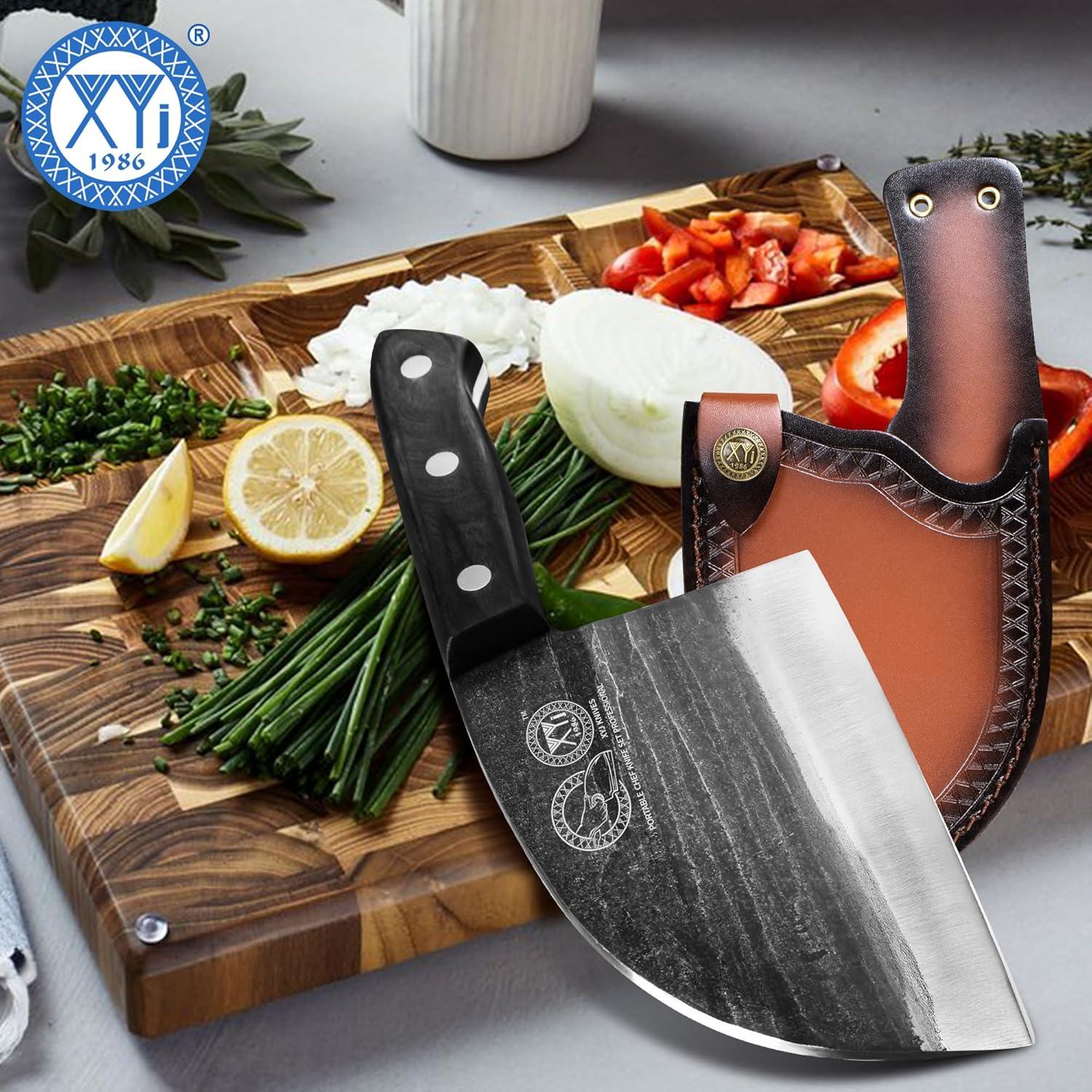 Cuchillo de Chef XYJ 15.24 cm Acero Alto Carbono con Funda