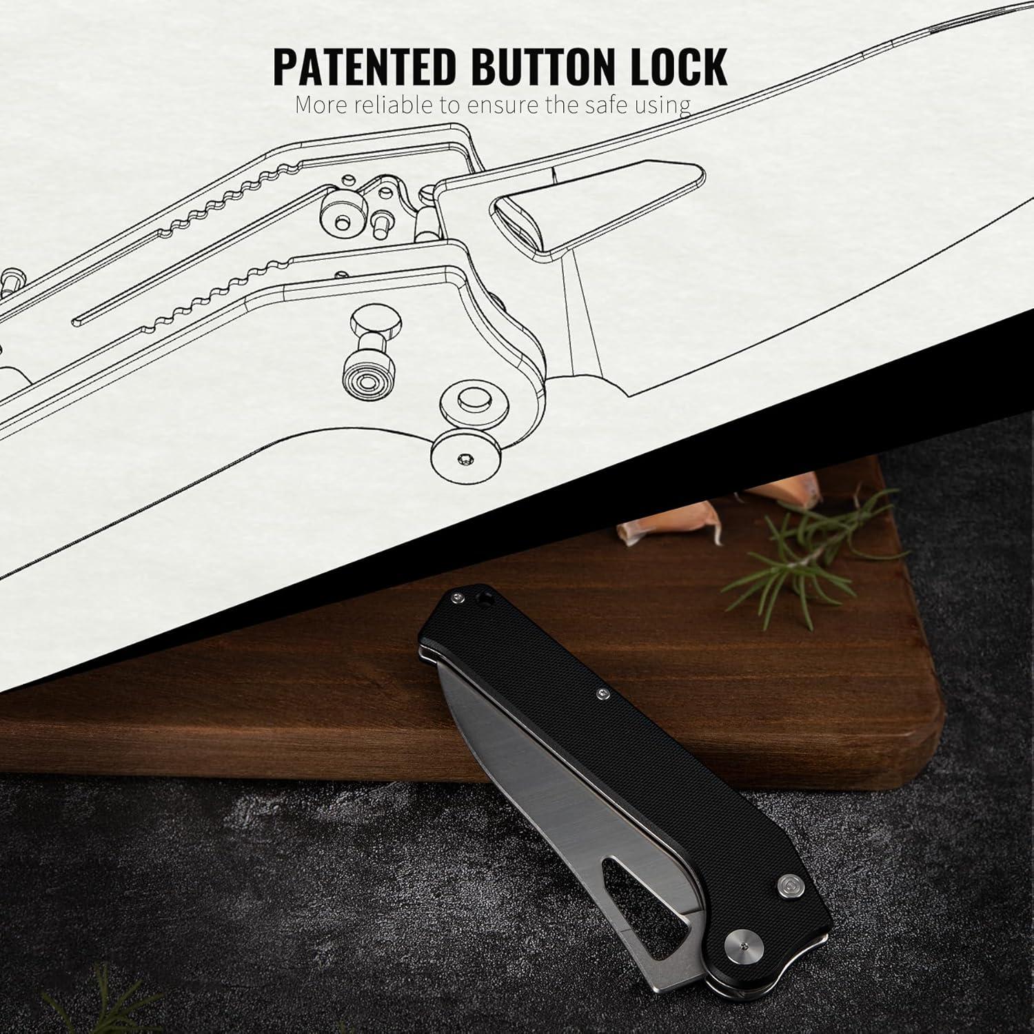 Cuchillo de Chef Plegable TACRAY 11.3 cm Acero Inoxidable