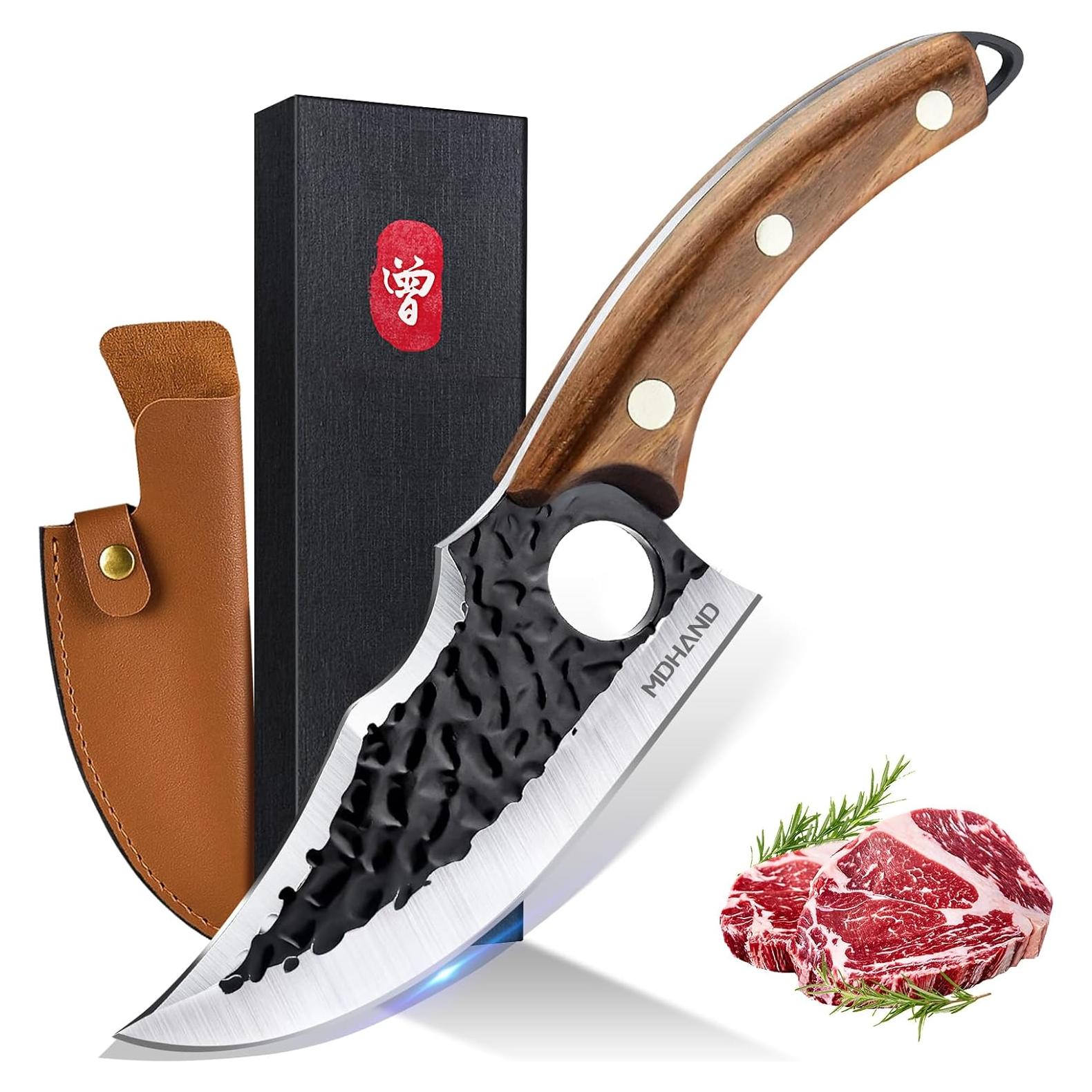 Cuchillo de Chef MDHAND 15.24 cm Acero al Carbono con Funda