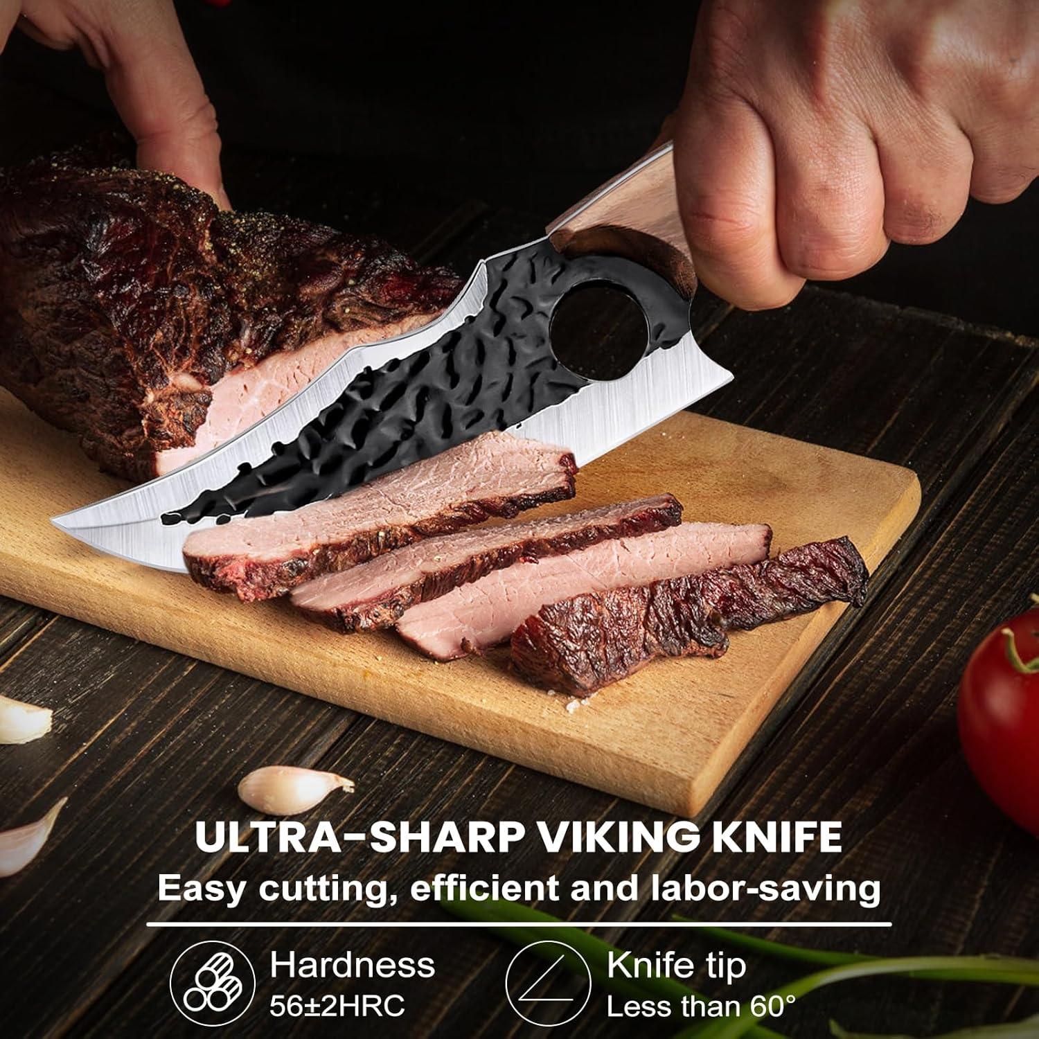 Cuchillo de Chef MDHAND 15.24 cm Acero al Carbono con Funda