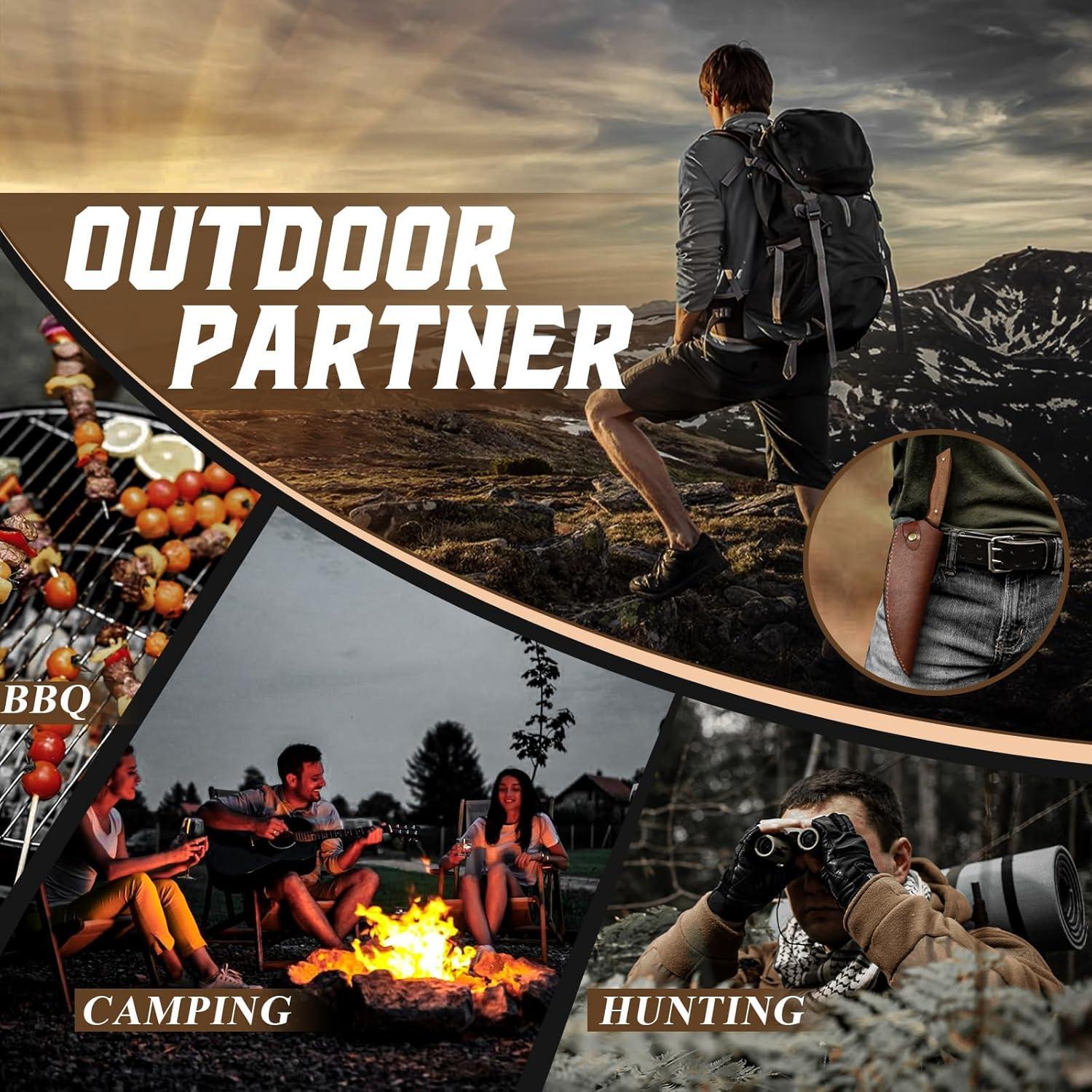 Cuchillo de Pluma Huusk 36.83 cm Acero Carbono Mango Madera