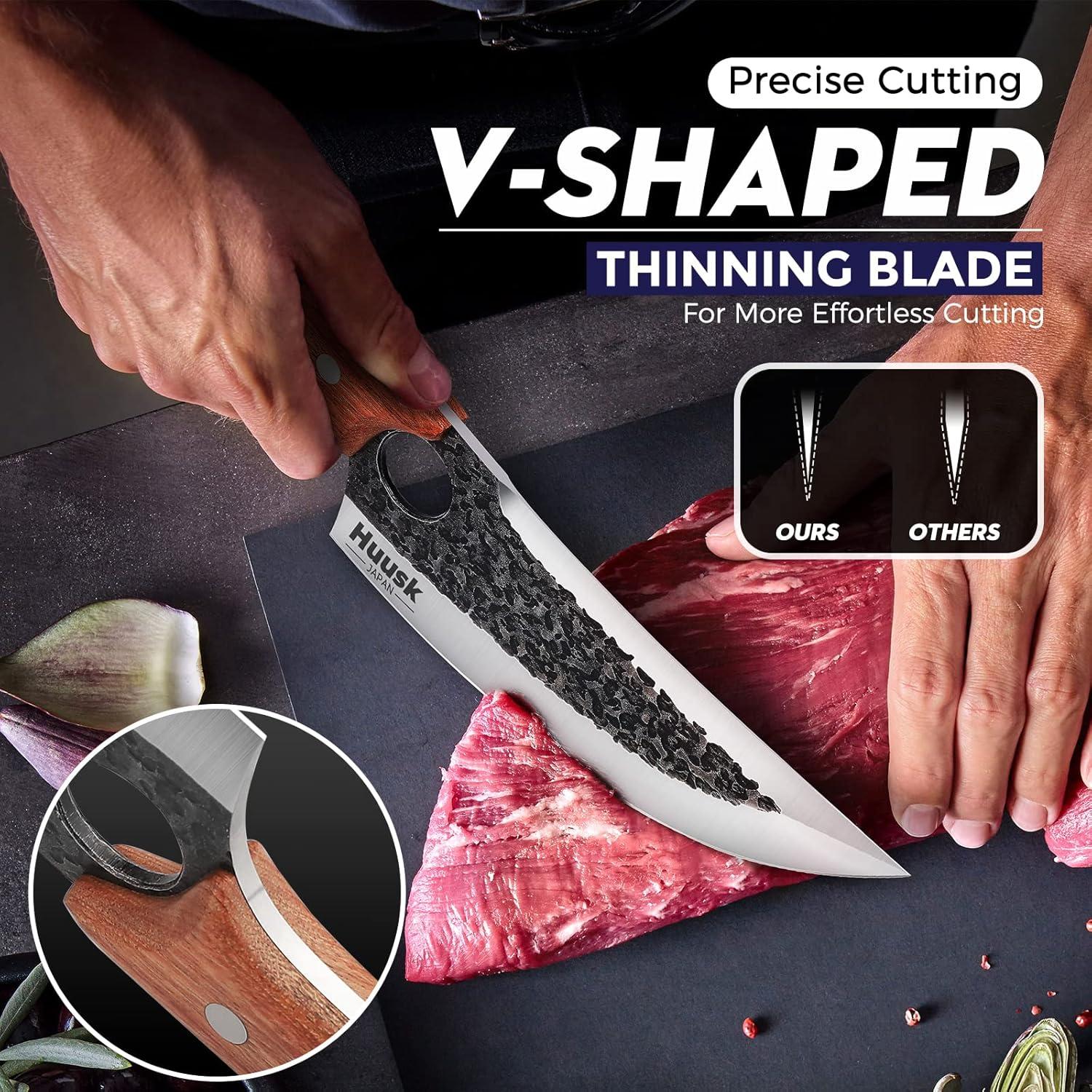 Cuchillo Huusk Japonés Forjado 18 cm Acero Alto Carbono