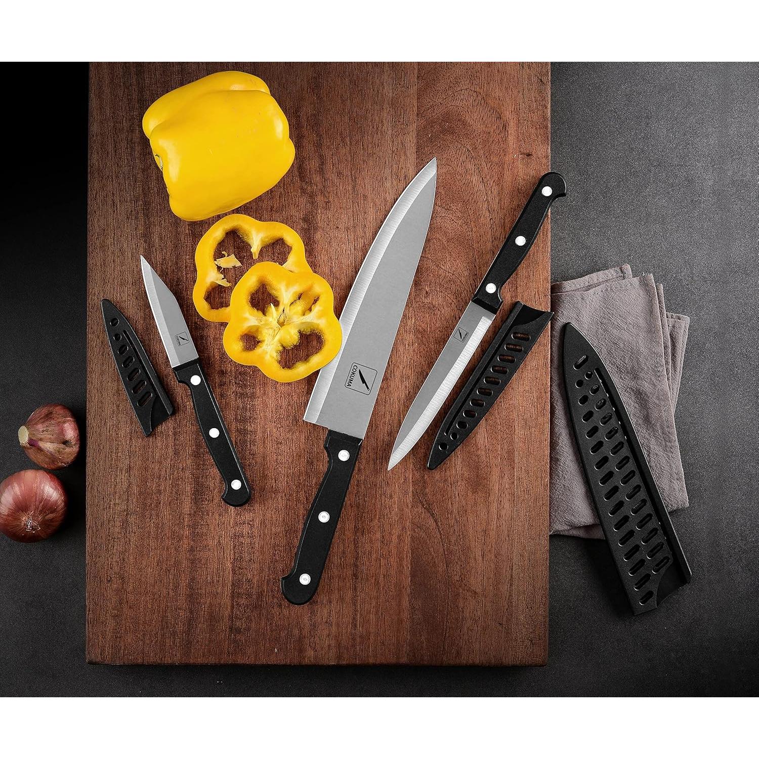 Set de Cuchillos de Cocina Cokuma 3 Piezas Acero Inoxidable