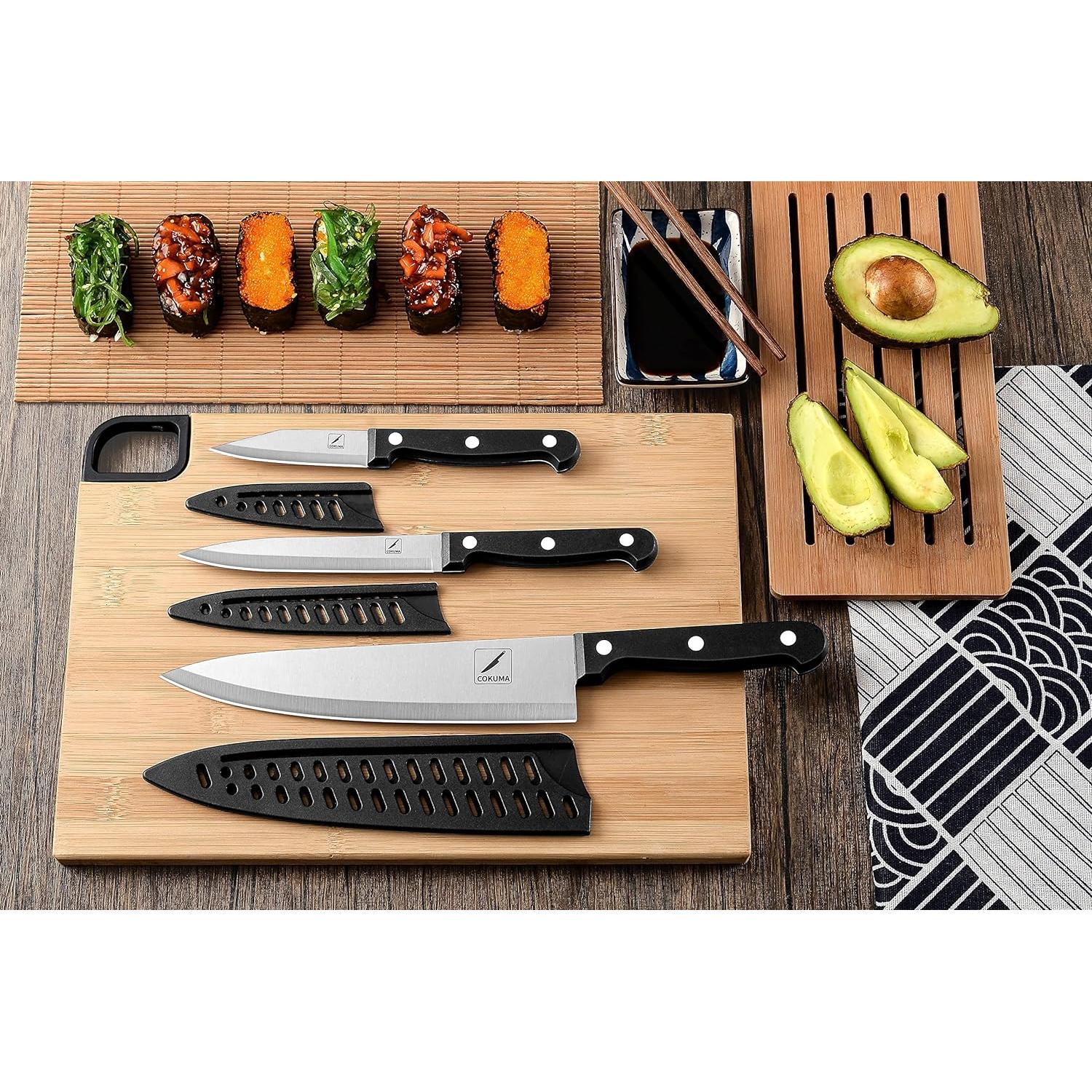 Set de Cuchillos de Cocina Cokuma 3 Piezas Acero Inoxidable