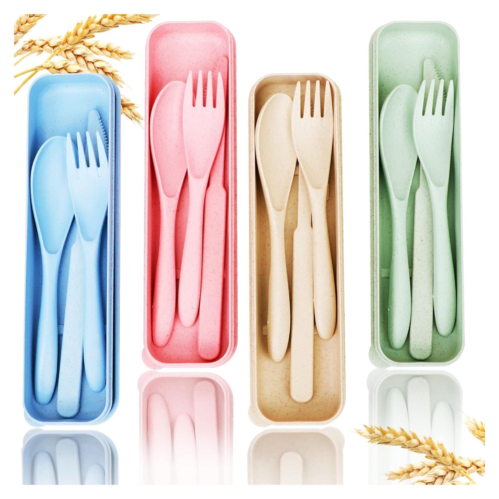 Juego de Utensilios de Viaje YDYTOP - 4 Piezas Ecológicos