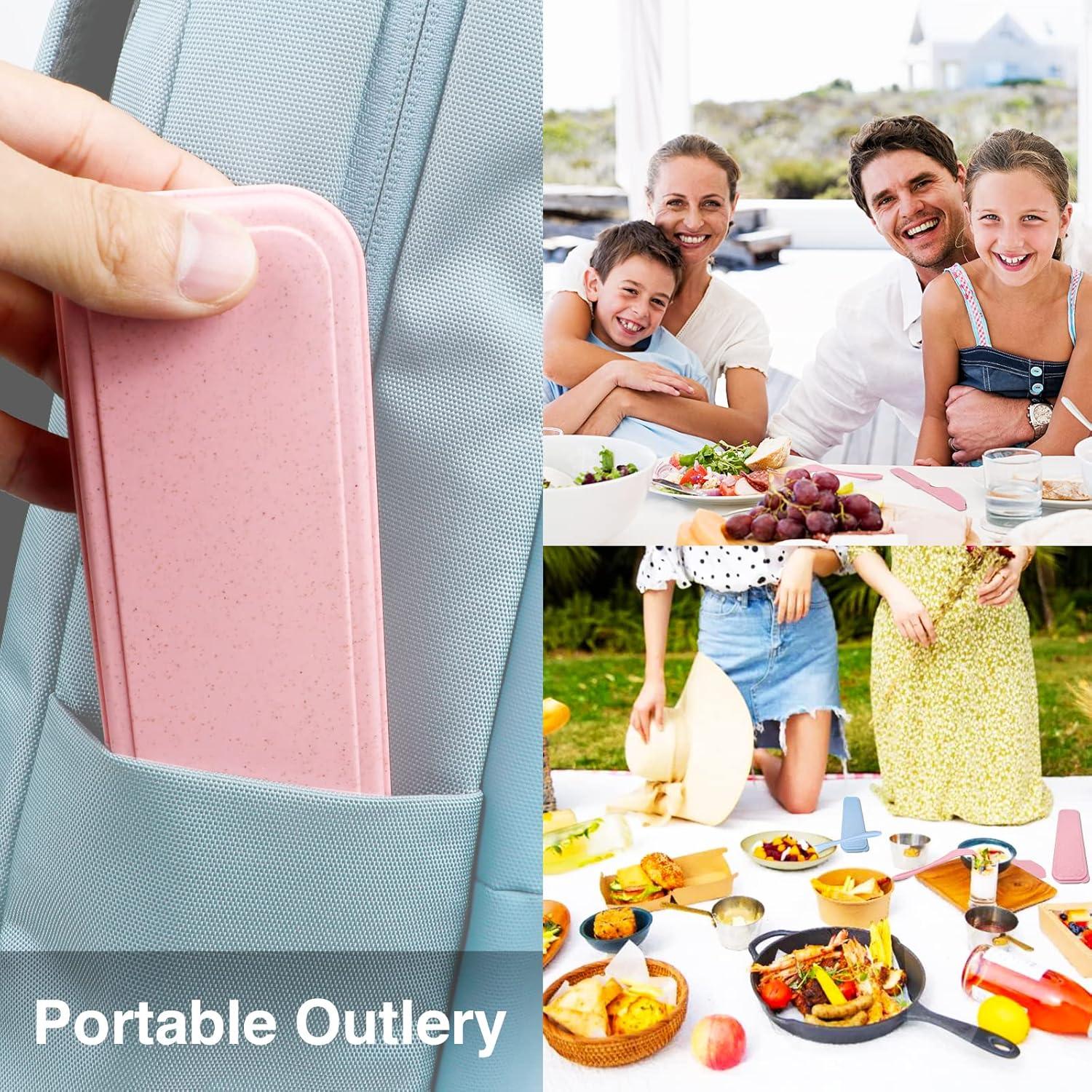 Juego de Utensilios de Viaje YDYTOP - 4 Piezas Ecológicos